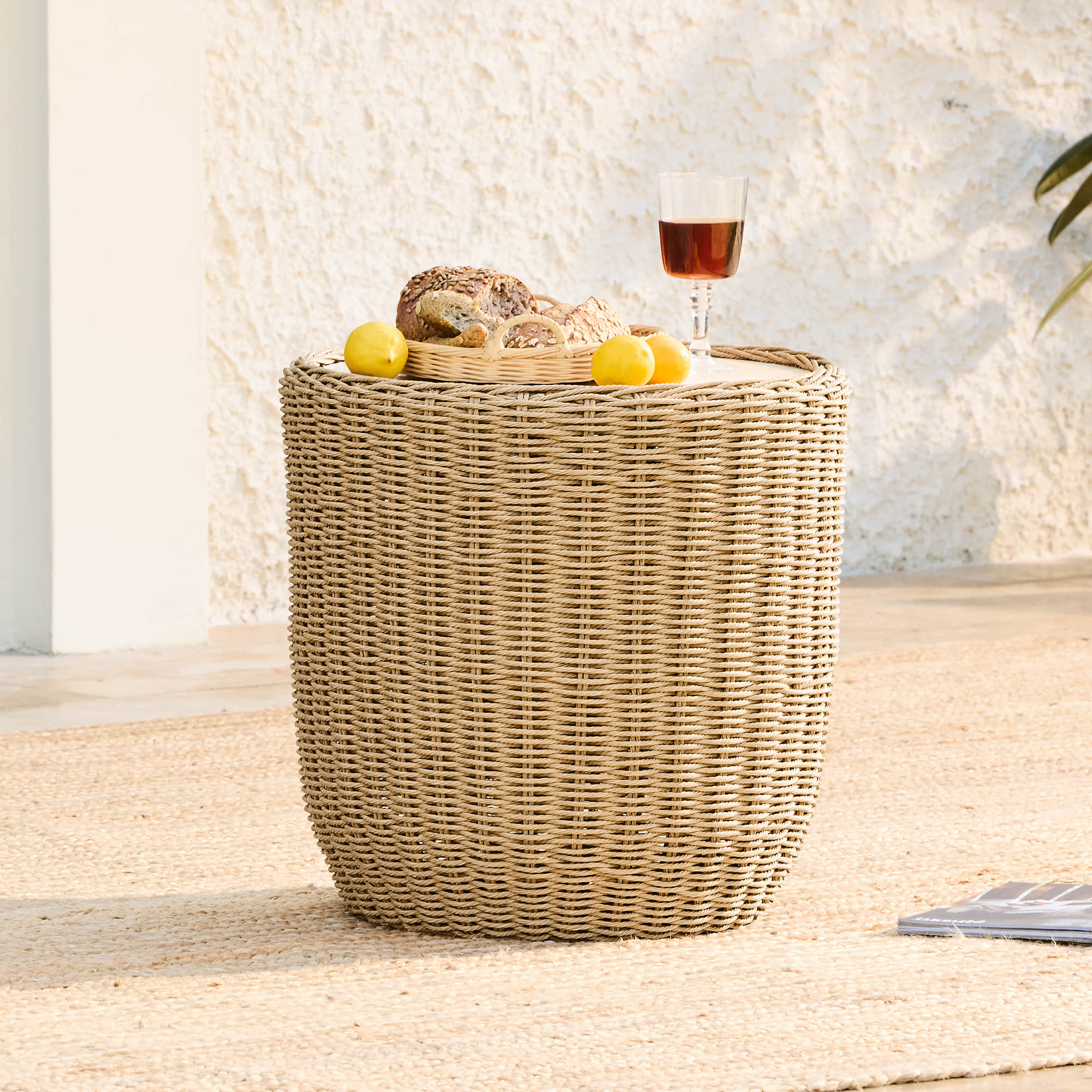 Haven Wicker Woven Outdoor Bistro Set - Image 8
