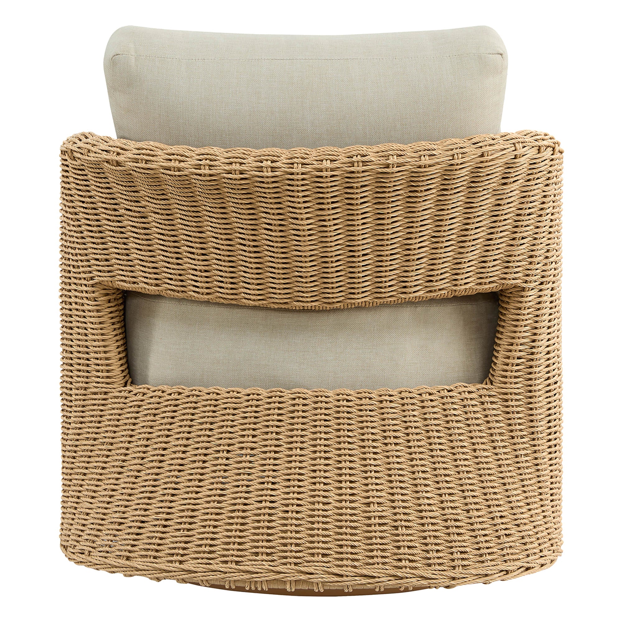 Haven Wicker Woven Outdoor Swivel Chair (Set of 2） - Image 12