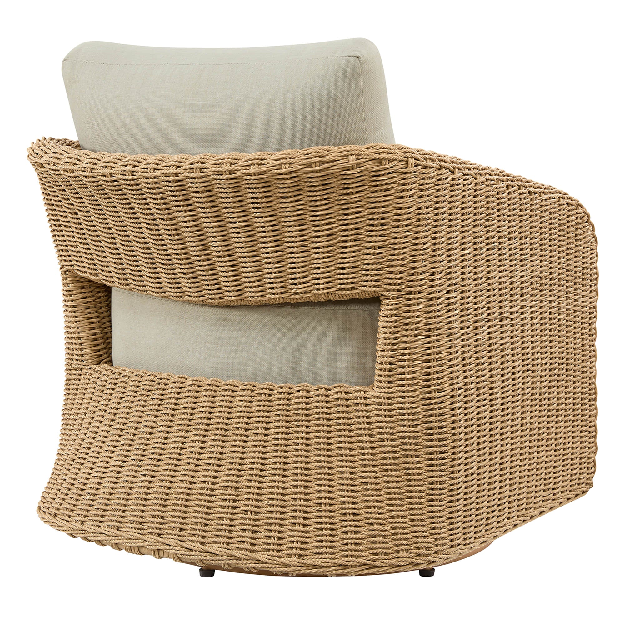 Haven Wicker Woven Outdoor Swivel Chair (Set of 2） - Image 14