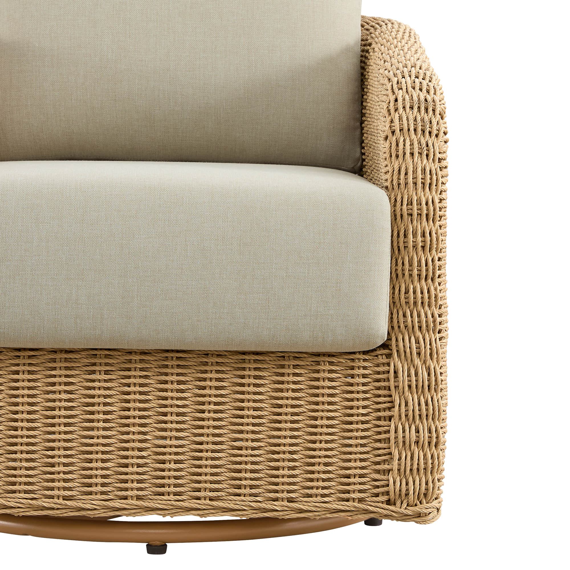 Haven Wicker Woven Outdoor Swivel Chair (Set of 2） - Image 19