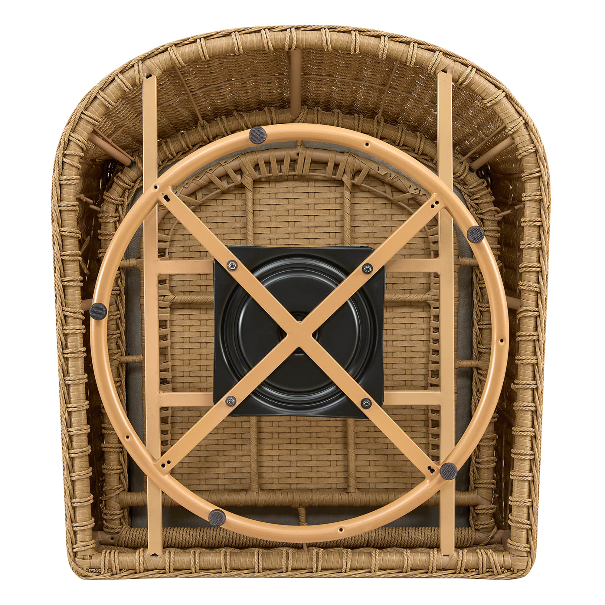Haven Wicker Woven Outdoor Swivel Chair (Set of 2） - Image 22