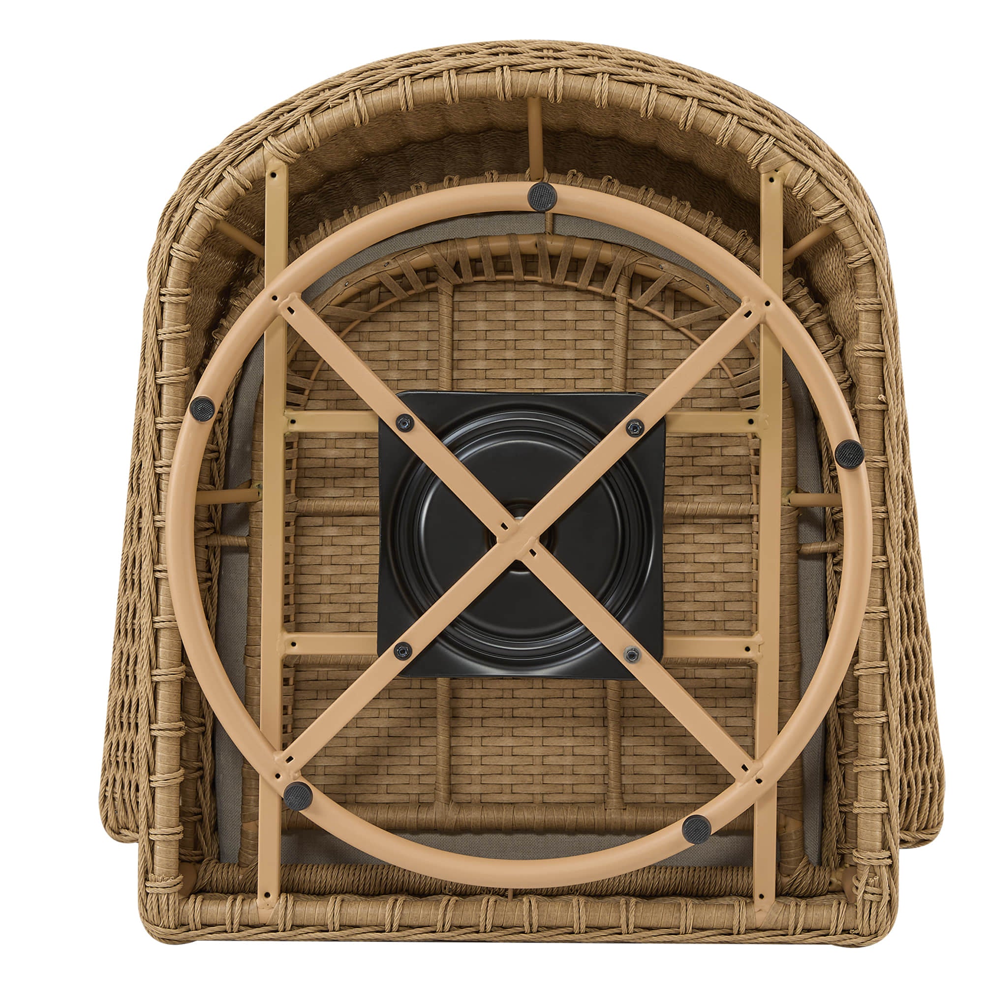 Haven Wicker Woven Outdoor Swivel Chair (Set of 2） - Image 29