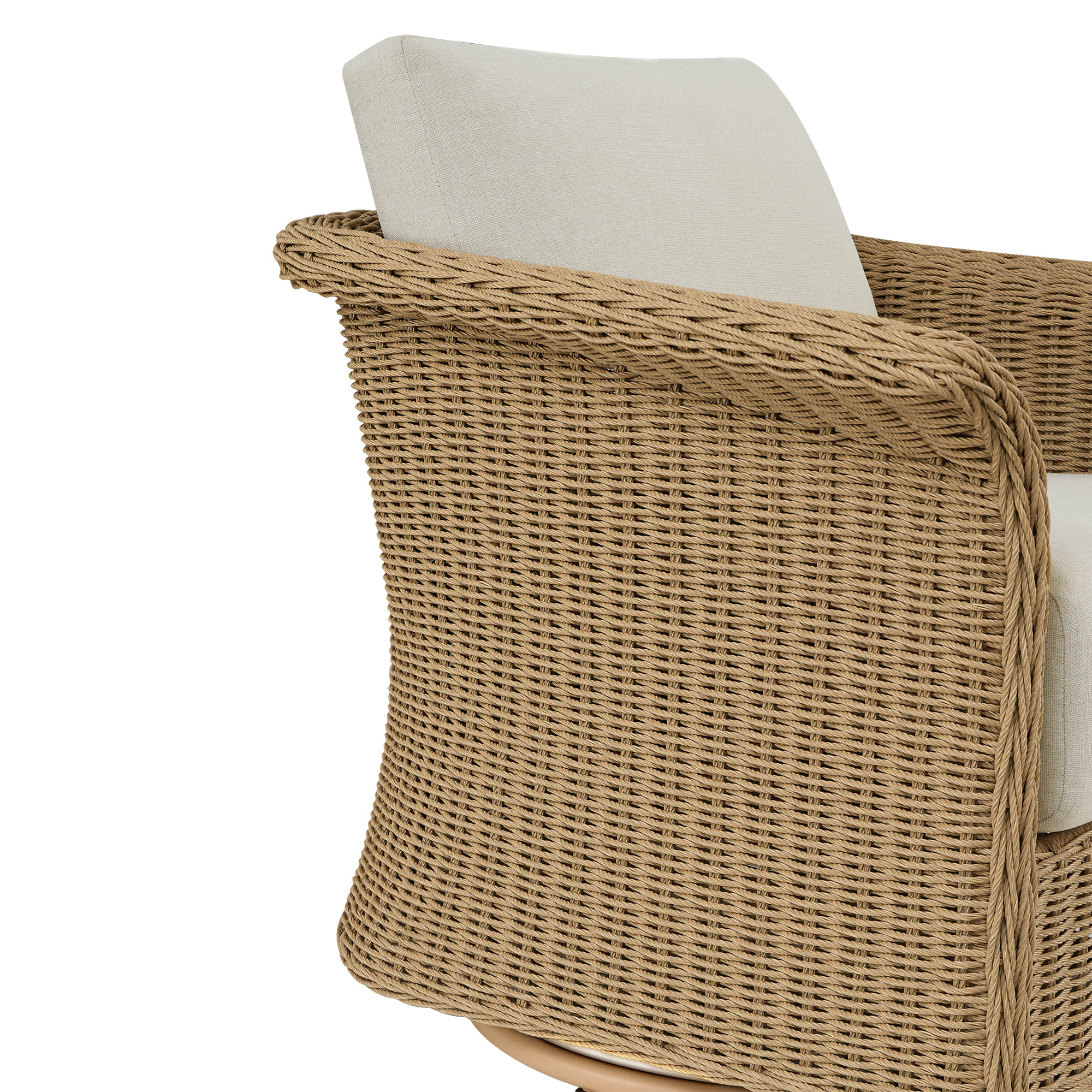 Haven Wicker Woven Outdoor Swivel Chair (Set of 2） - Image 36