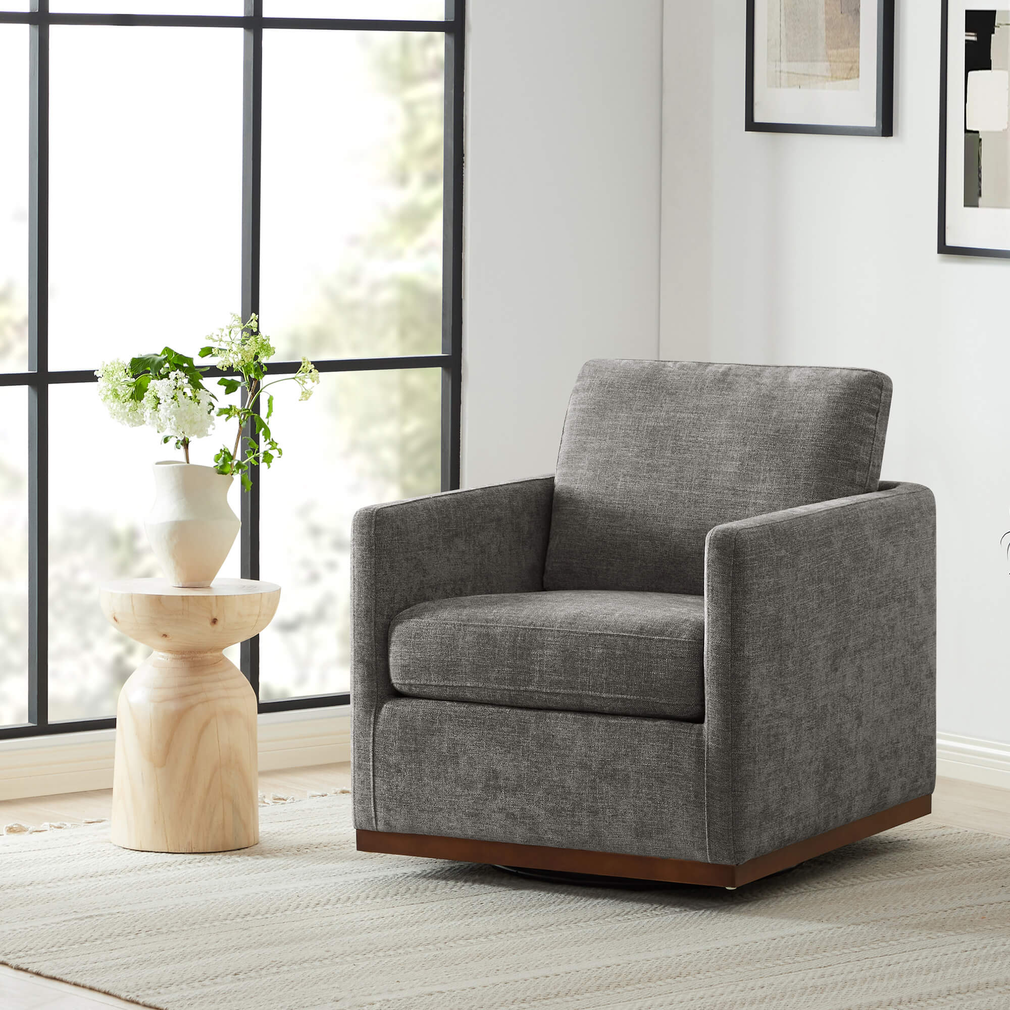 Henry Modern Swivel Accent Chair - Image 10