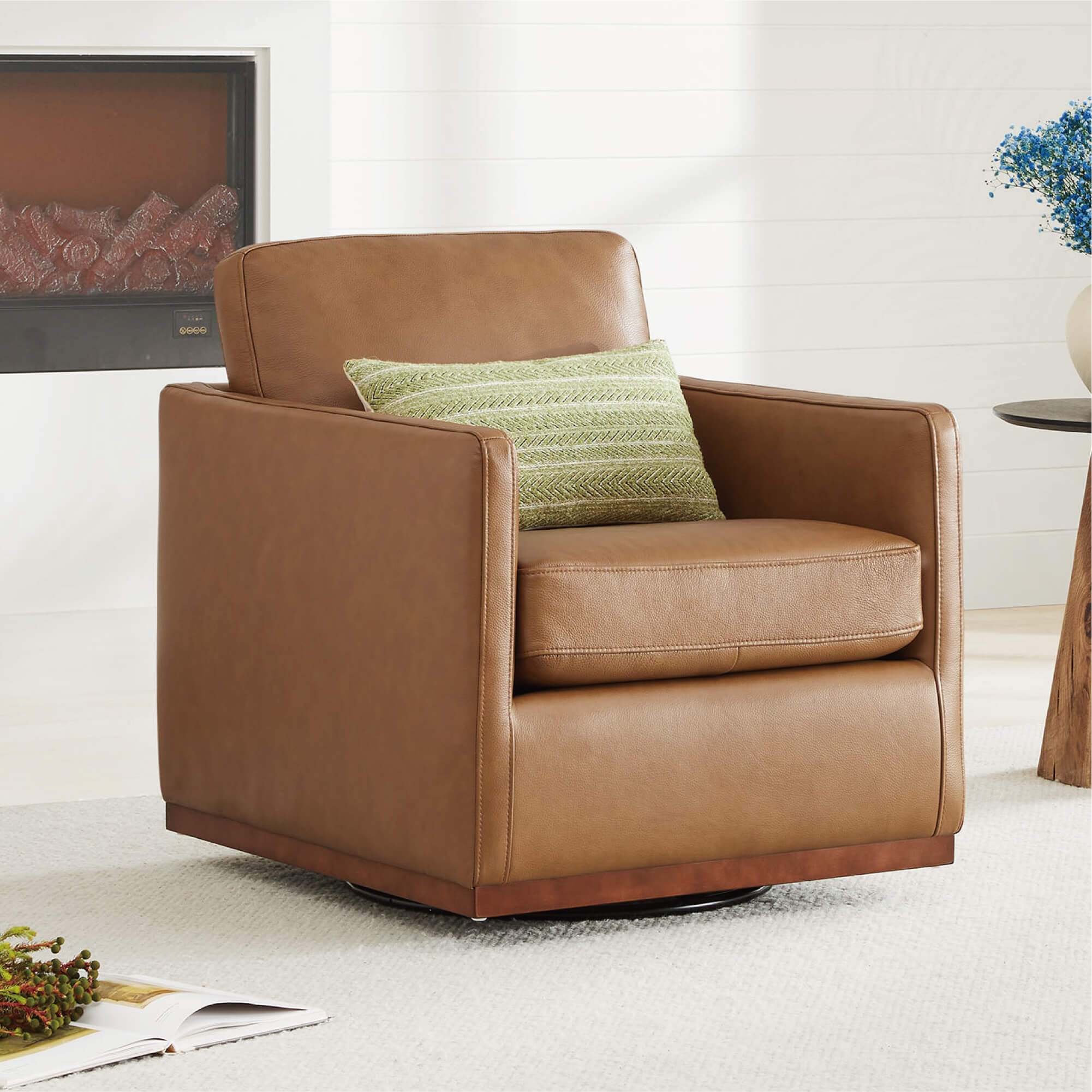 Henry Modern Swivel Accent Chair - Image 87