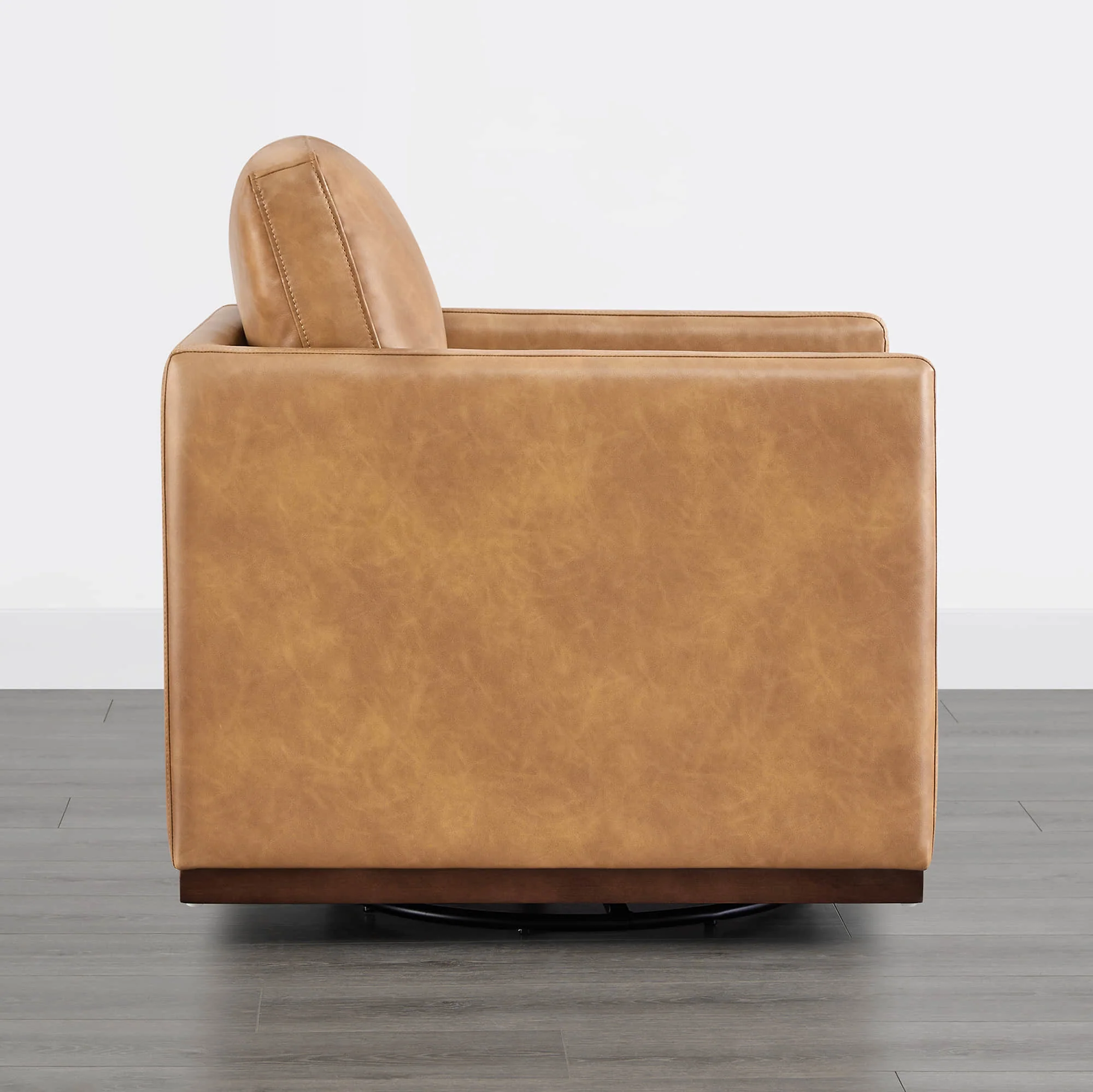 Henry Swivel Accent Chair with Wood Base - Image 94