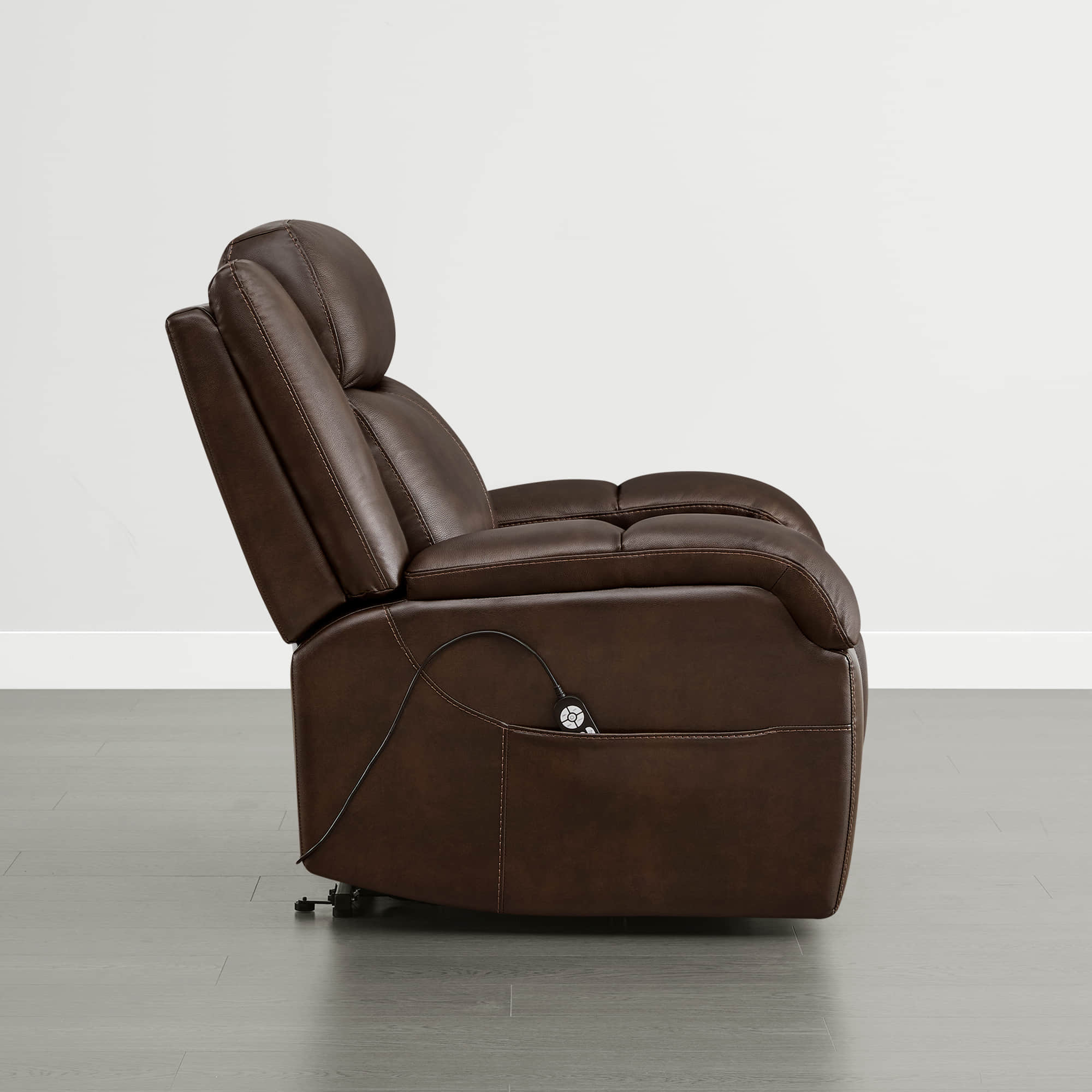 Isaac Genuine Leather Lift Assist Recliner With Power Headrest - Image 12