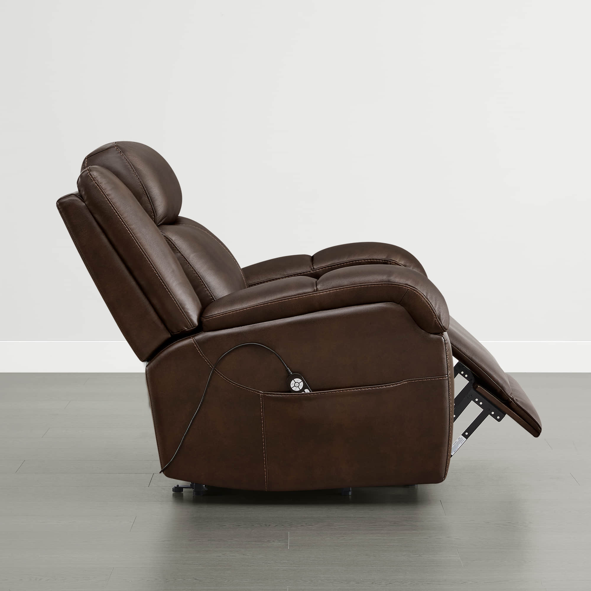 Isaac Genuine Leather Lift Assist Recliner With Power Headrest - Image 14
