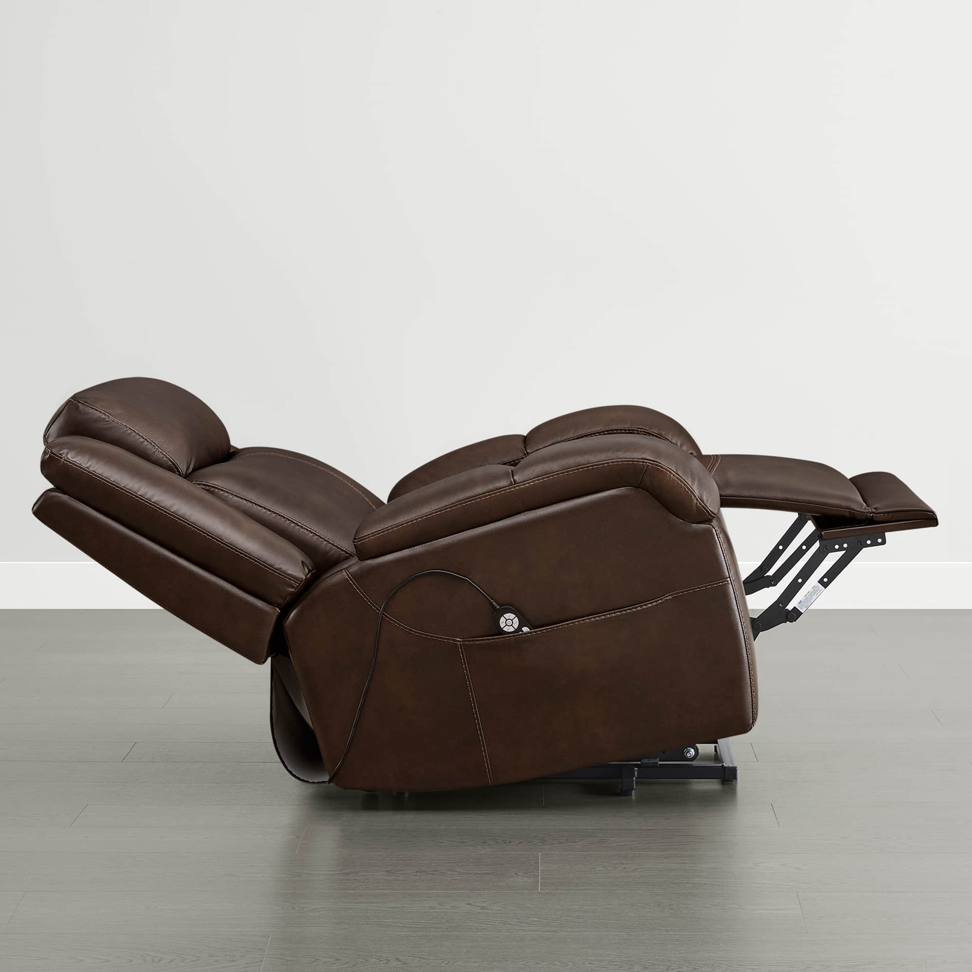 Isaac Genuine Leather Lift Assist Recliner With Power Headrest - Image 24