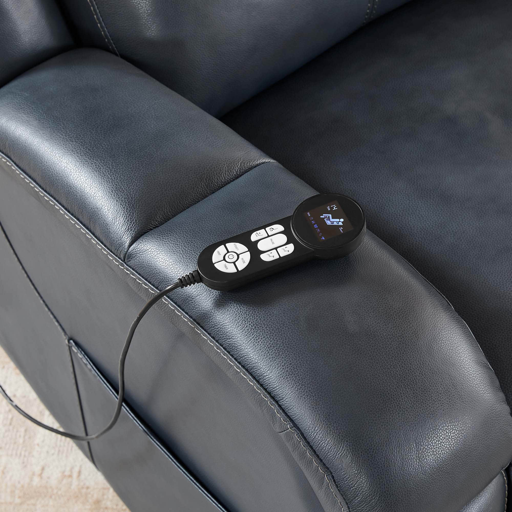 Isaac Genuine Leather Lift Assist Recliner With Power Headrest - Image 36