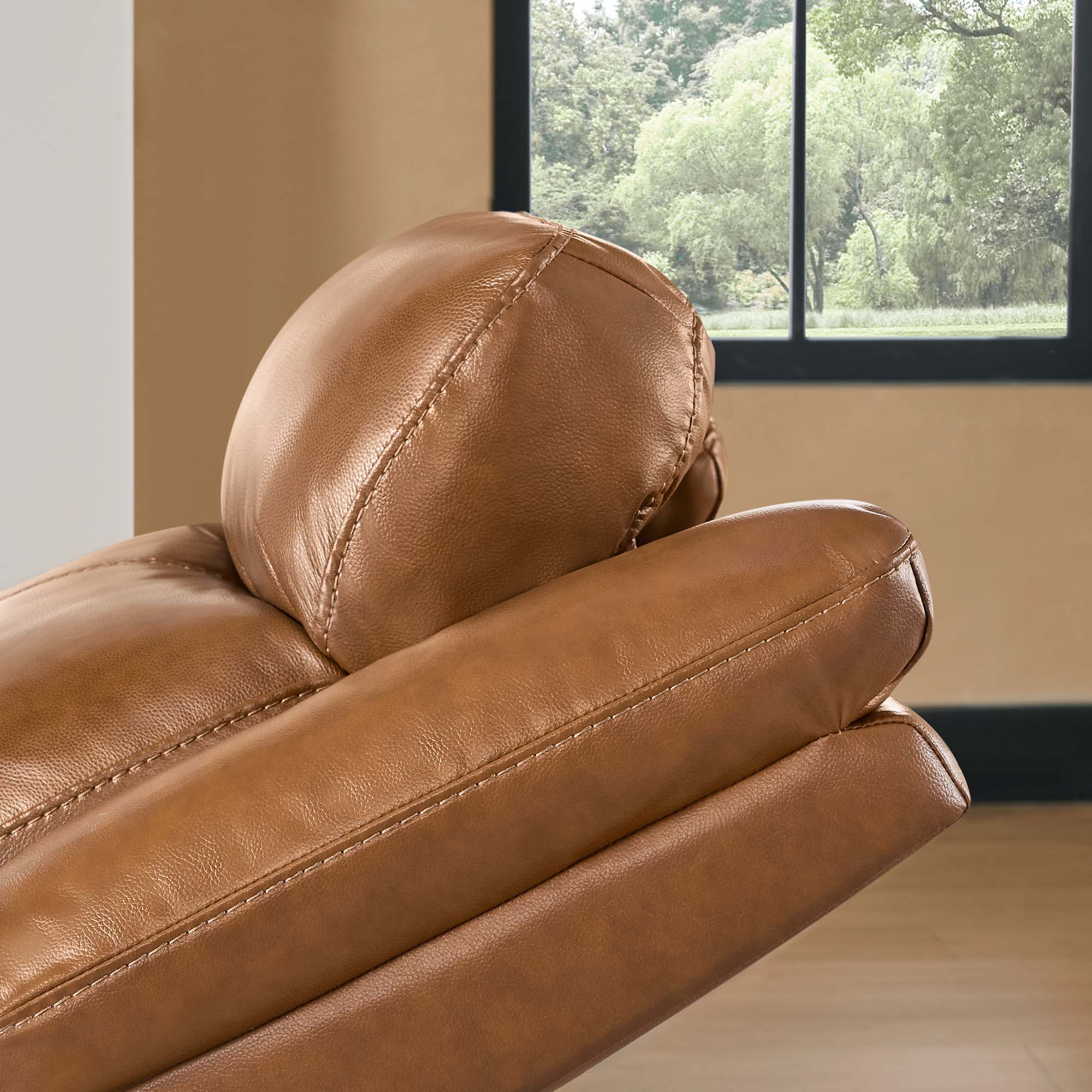 Isaac Genuine Leather Lift Assist Recliner With Power Headrest - Image 44