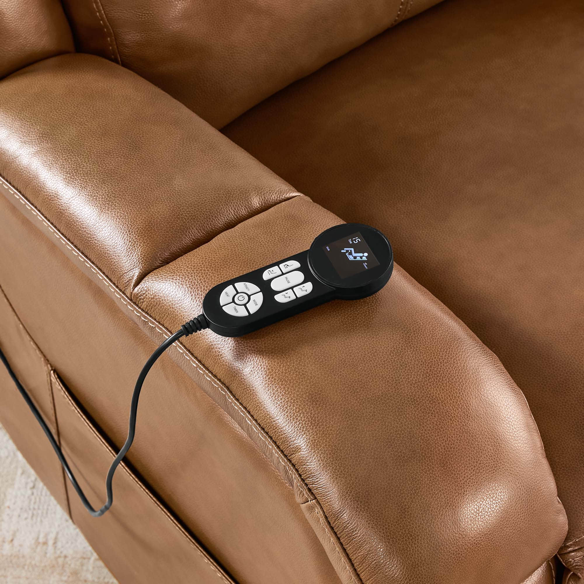 Isaac Genuine Leather Lift Assist Recliner With Power Headrest - Image 45