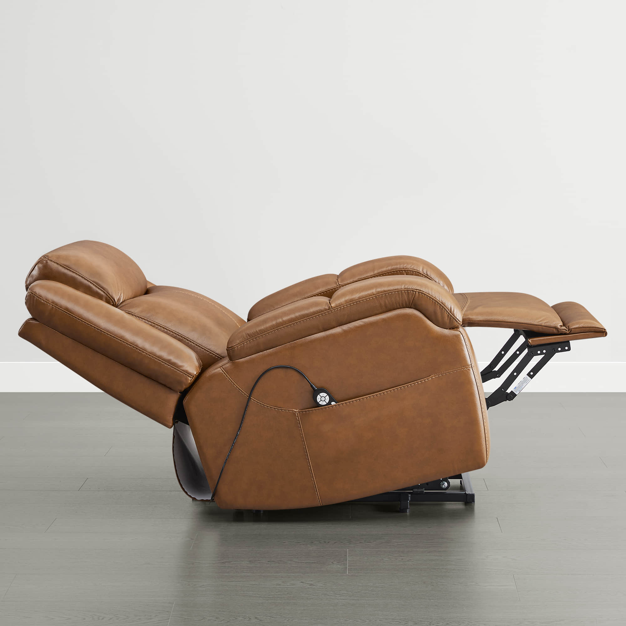 Isaac Genuine Leather Lift Assist Recliner With Power Headrest - Image 55