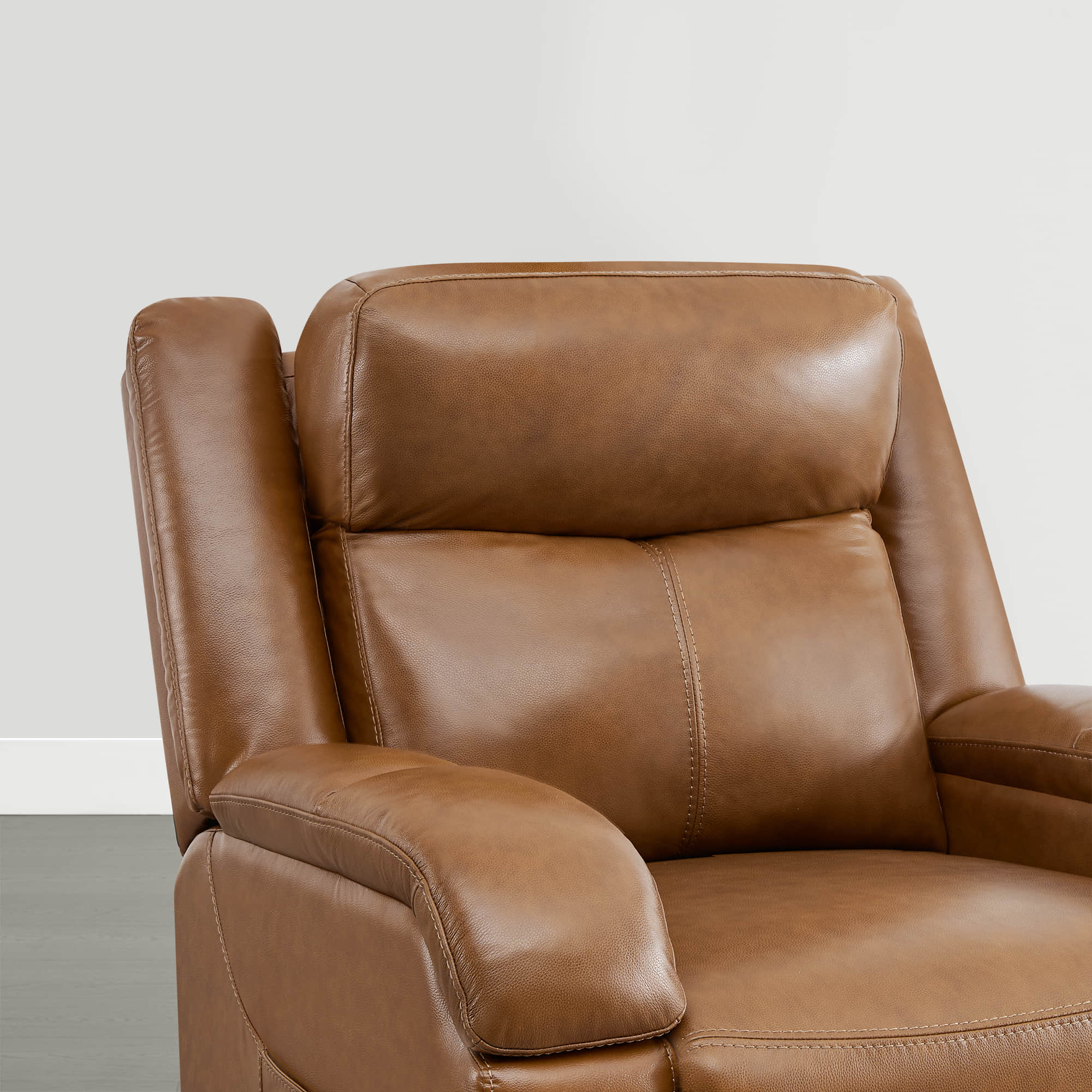 Isaac Genuine Leather Lift Assist Recliner With Power Headrest - Image 56