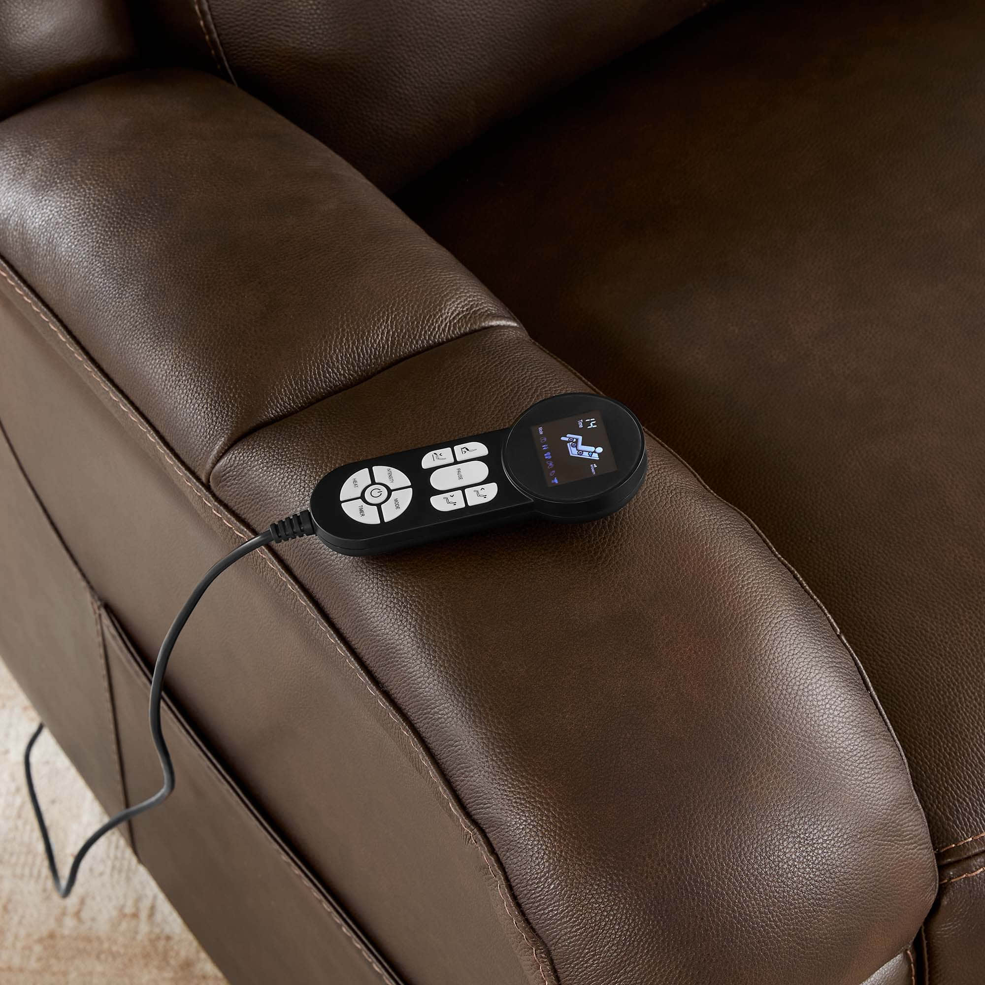 Isaac Genuine Leather Lift Assist Recliner With Power Headrest - Image 7