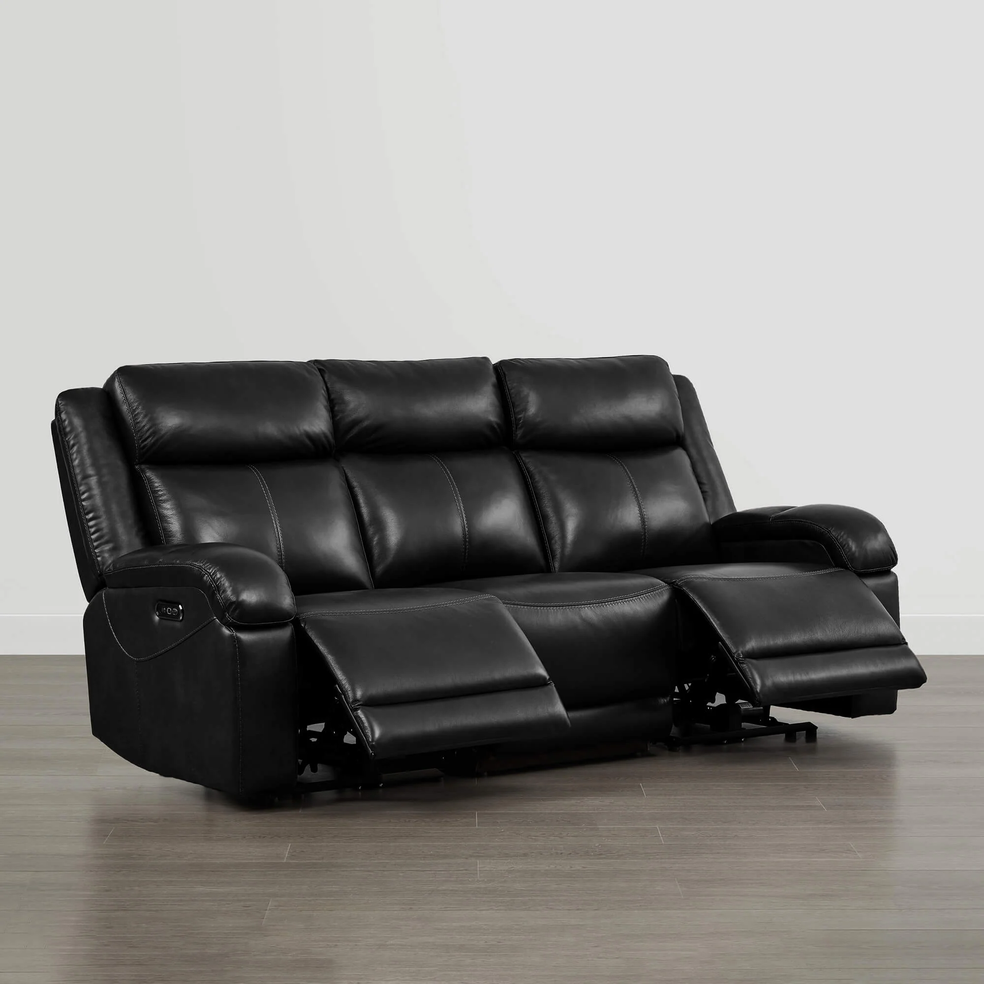 Isaac Genuine Leather Wall Hugger Power Reclining Sofa with Power Headrest - Image 135