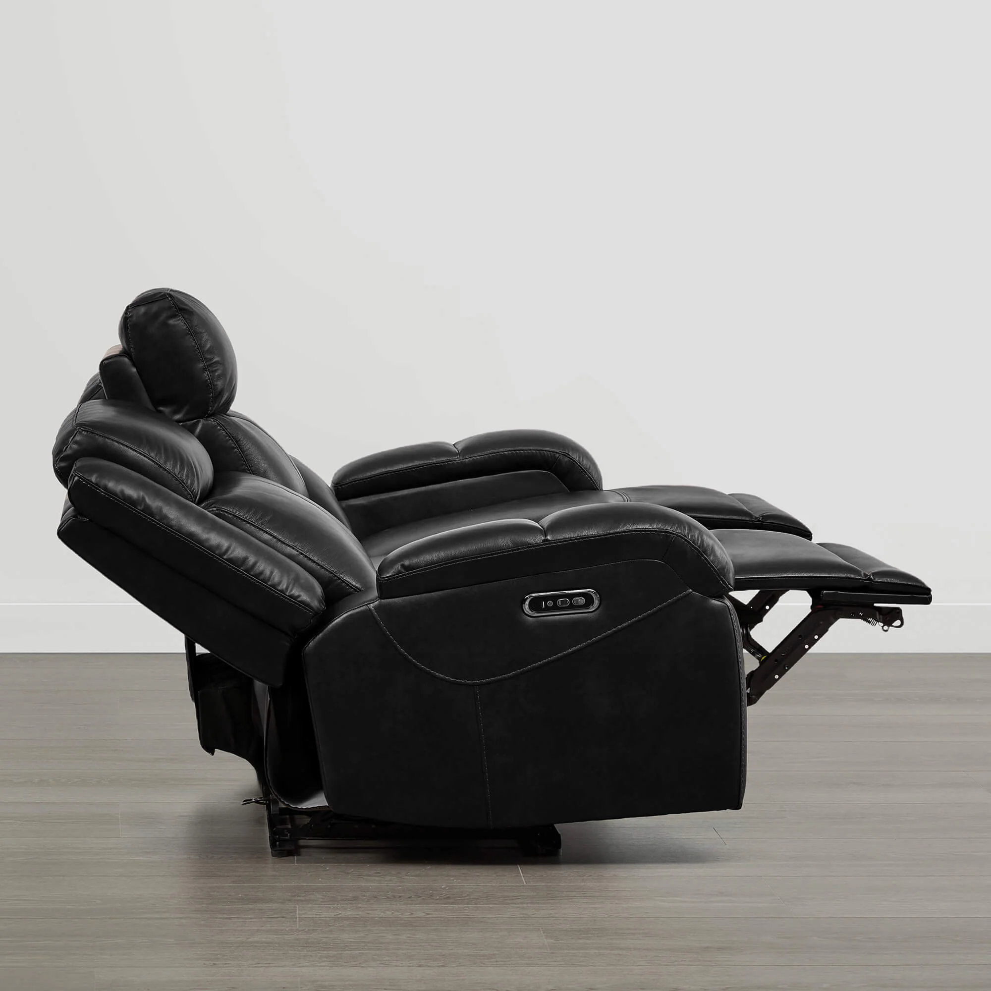 Isaac Genuine Leather Wall Hugger Power Reclining Sofa with Power Headrest - Image 139