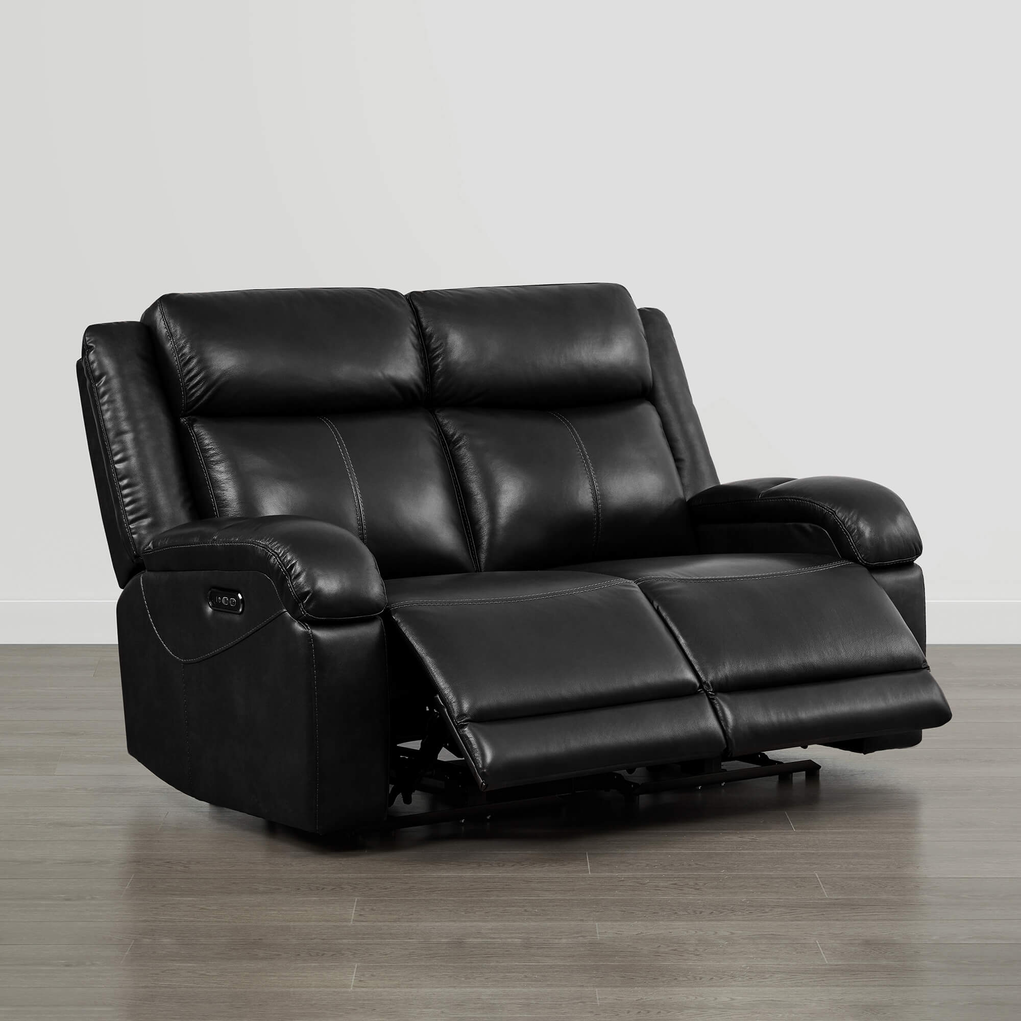 Isaac Genuine Leather Wall Hugger Power Reclining Sofa with Power Headrest - Image 143