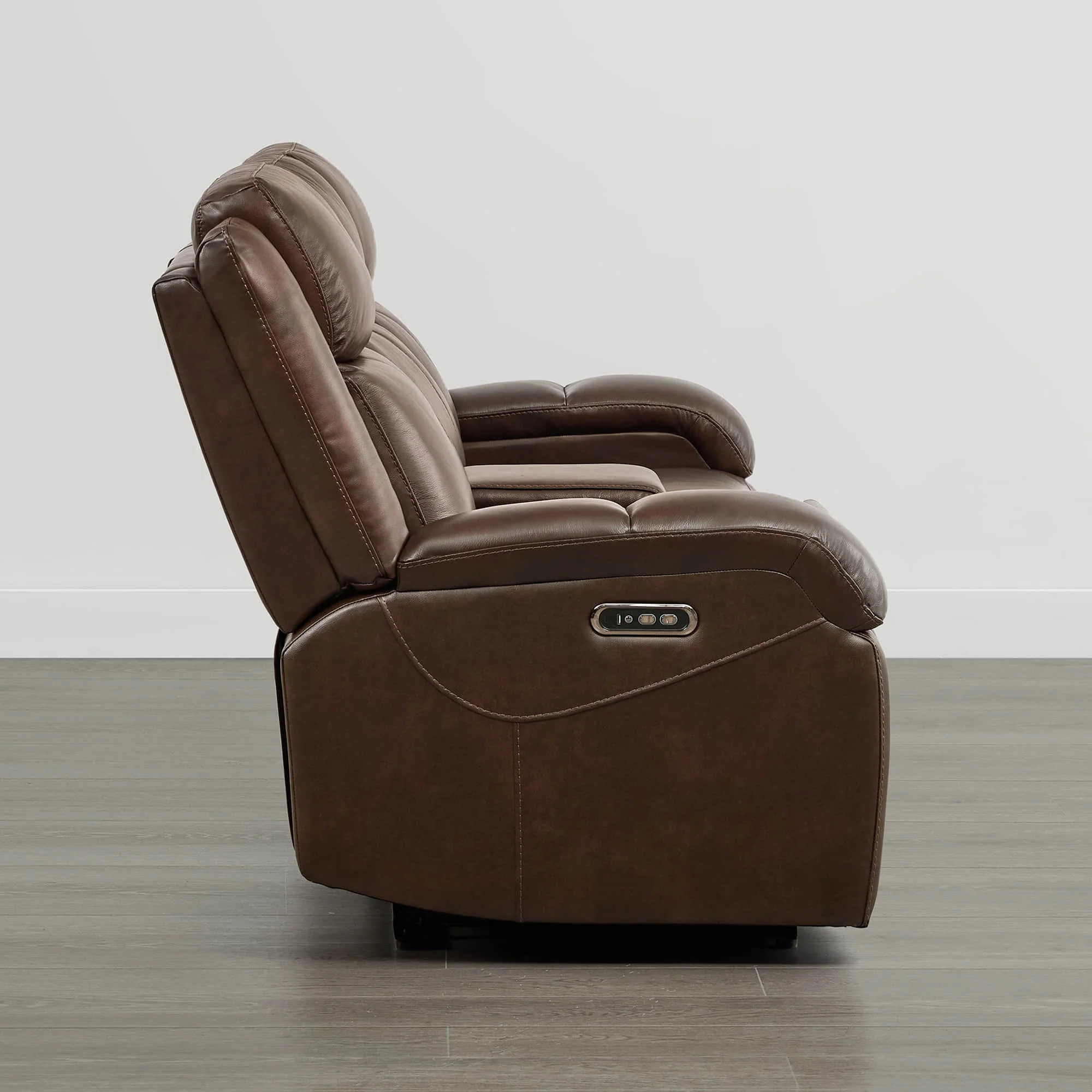 Isaac Genuine Leather Wall Hugger Power Reclining Sofa with Power Headrest - Image 15
