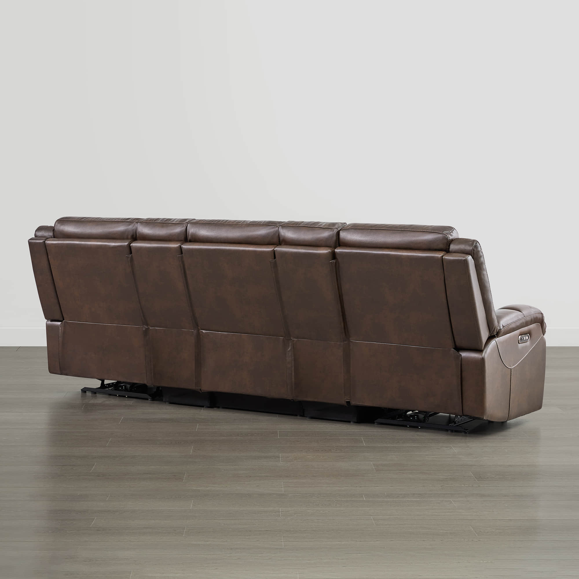 Isaac Genuine Leather Wall Hugger Power Reclining Sofa with Power Headrest - Image 21