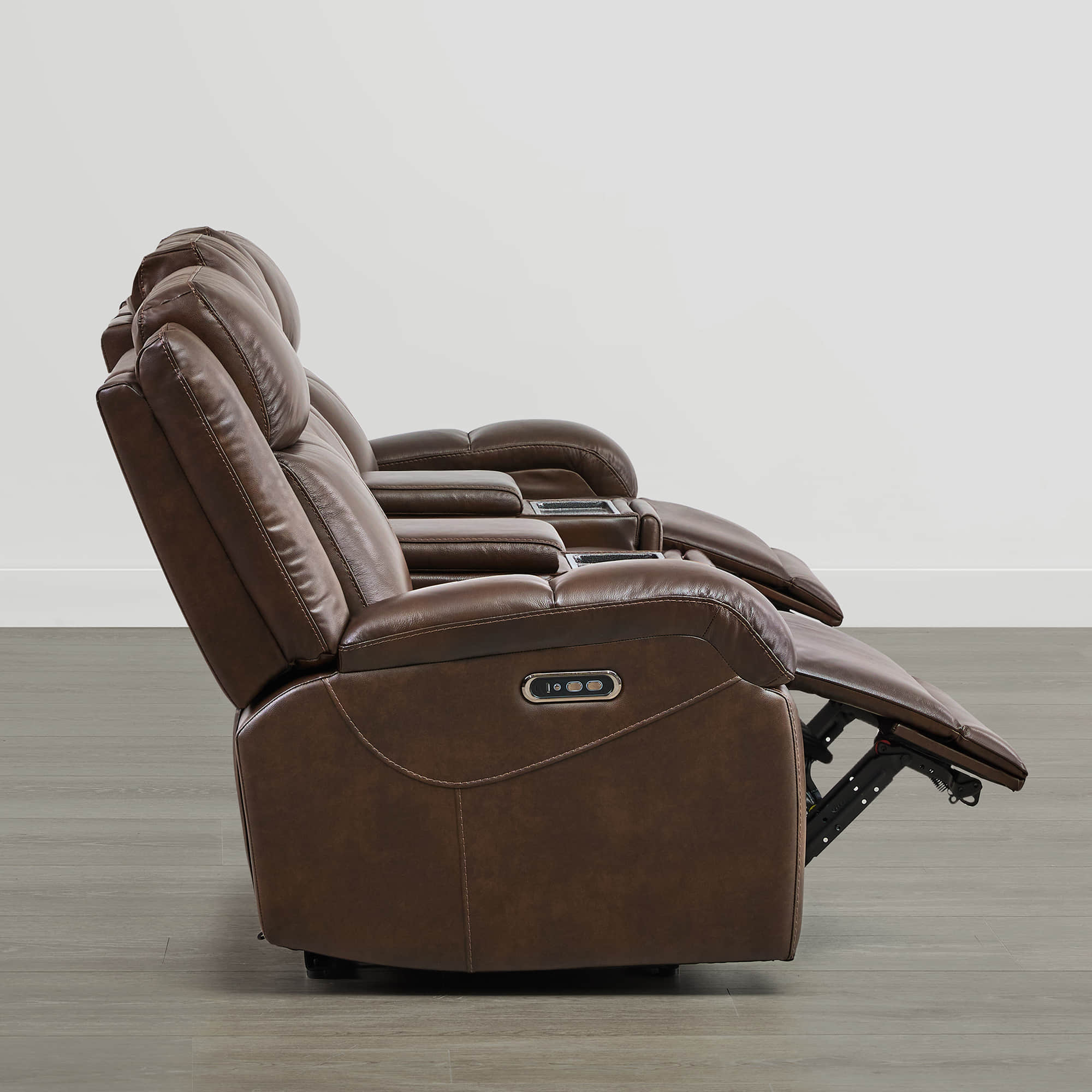 Isaac Genuine Leather Wall Hugger Power Reclining Sofa with Power Headrest - Image 27