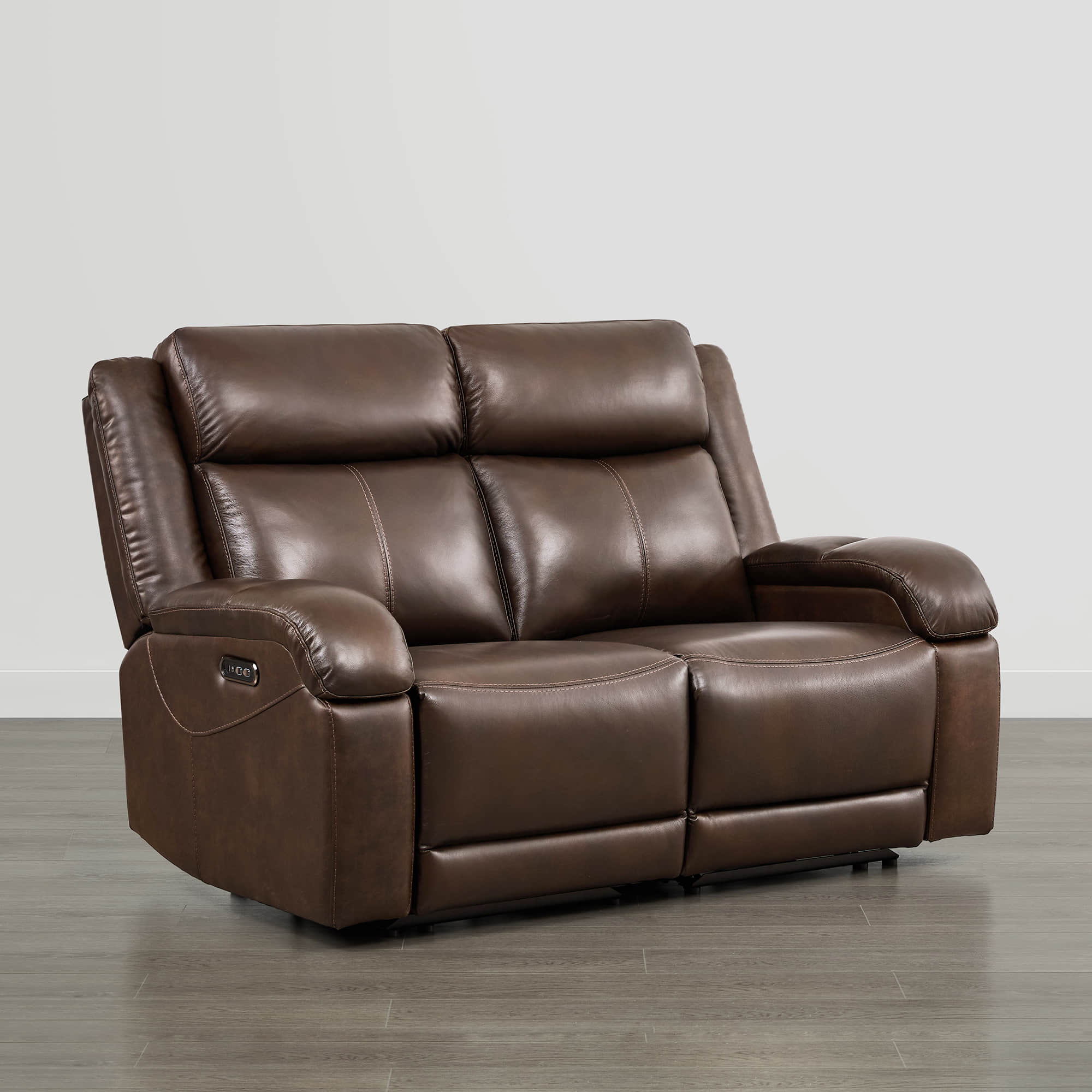 Isaac Genuine Leather Wall Hugger Power Reclining Sofa with Power Headrest - Image 34