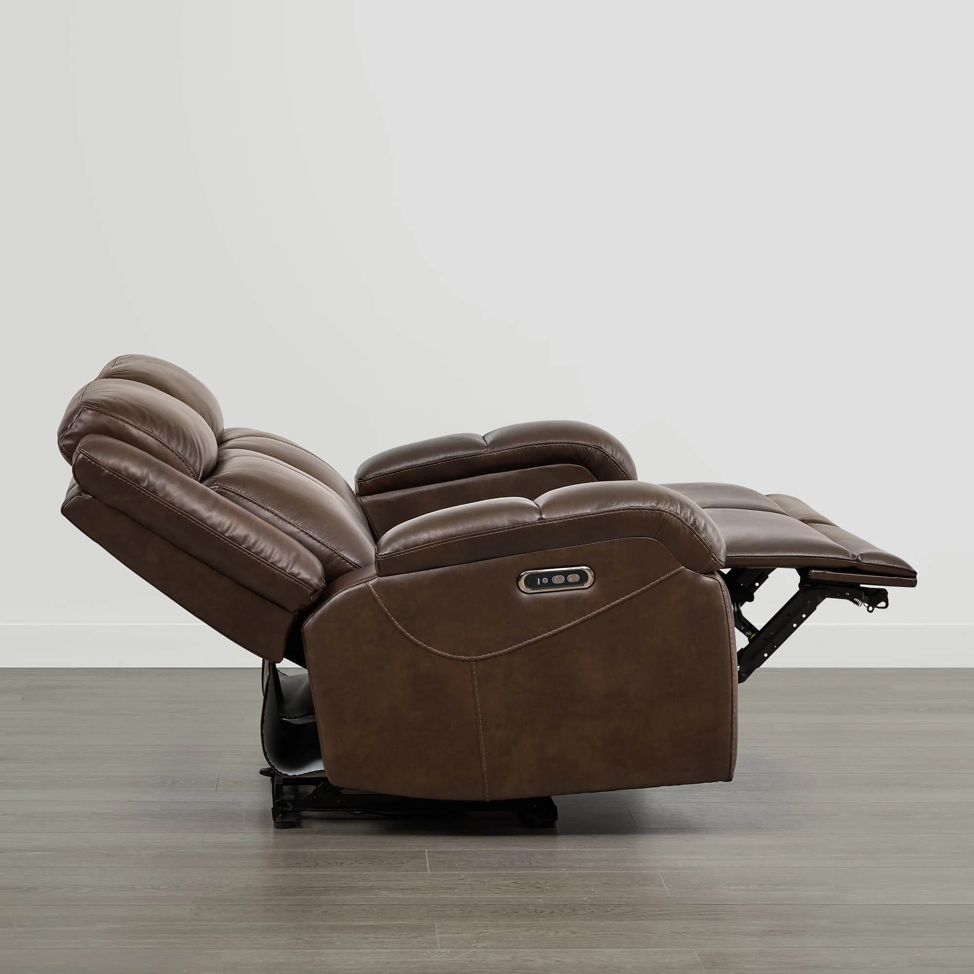 Isaac Genuine Leather Wall Hugger Power Reclining Sofa with Power Headrest - Image 35