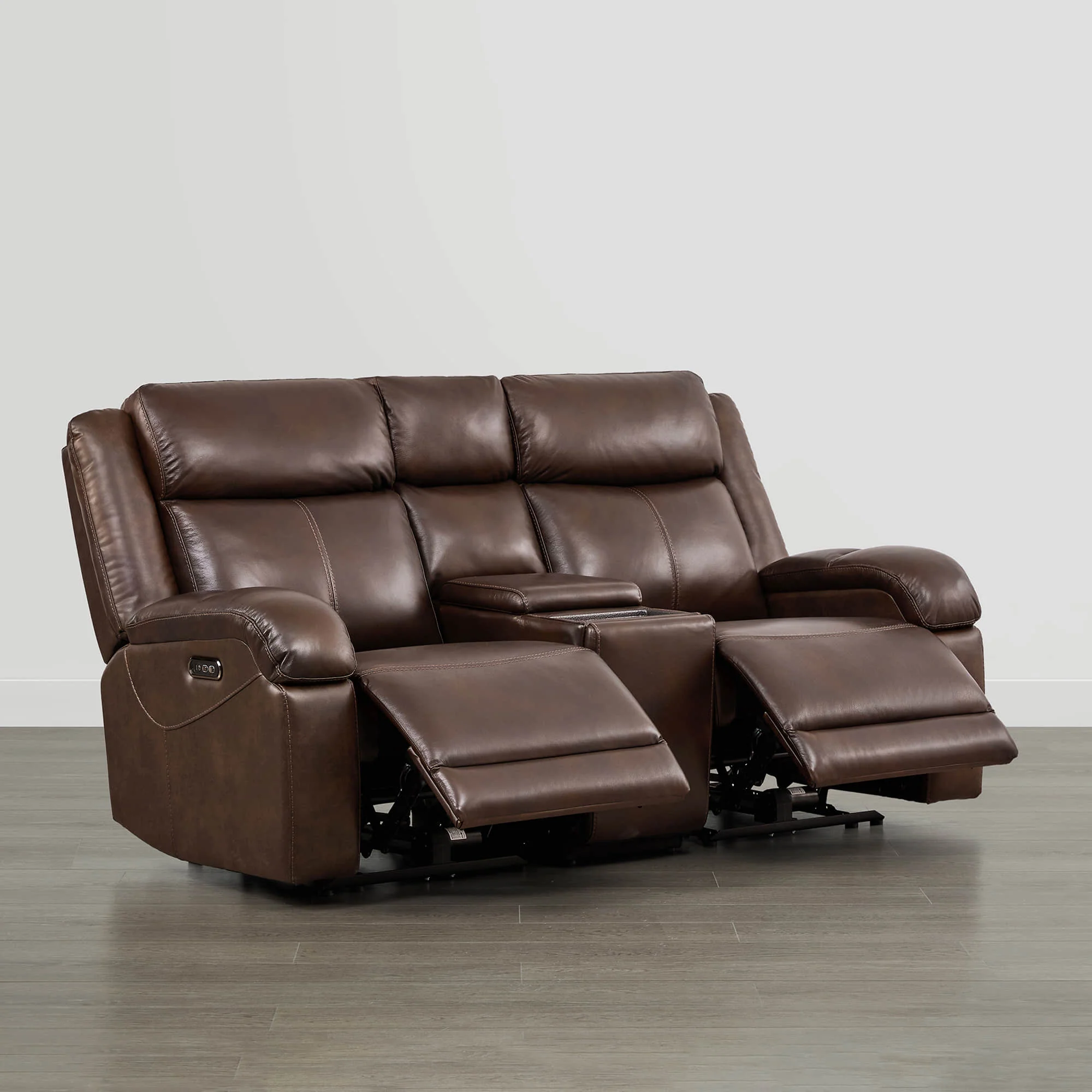Isaac Genuine Leather Wall Hugger Power Reclining Sofa with Power Headrest - Image 50