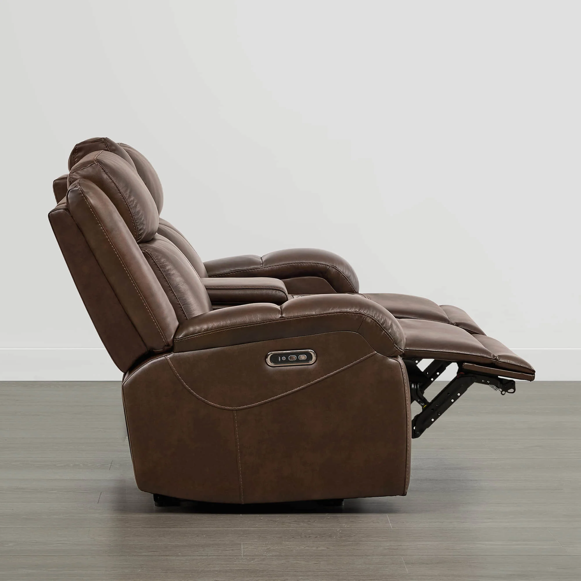 Isaac Genuine Leather Wall Hugger Power Reclining Sofa with Power Headrest - Image 53