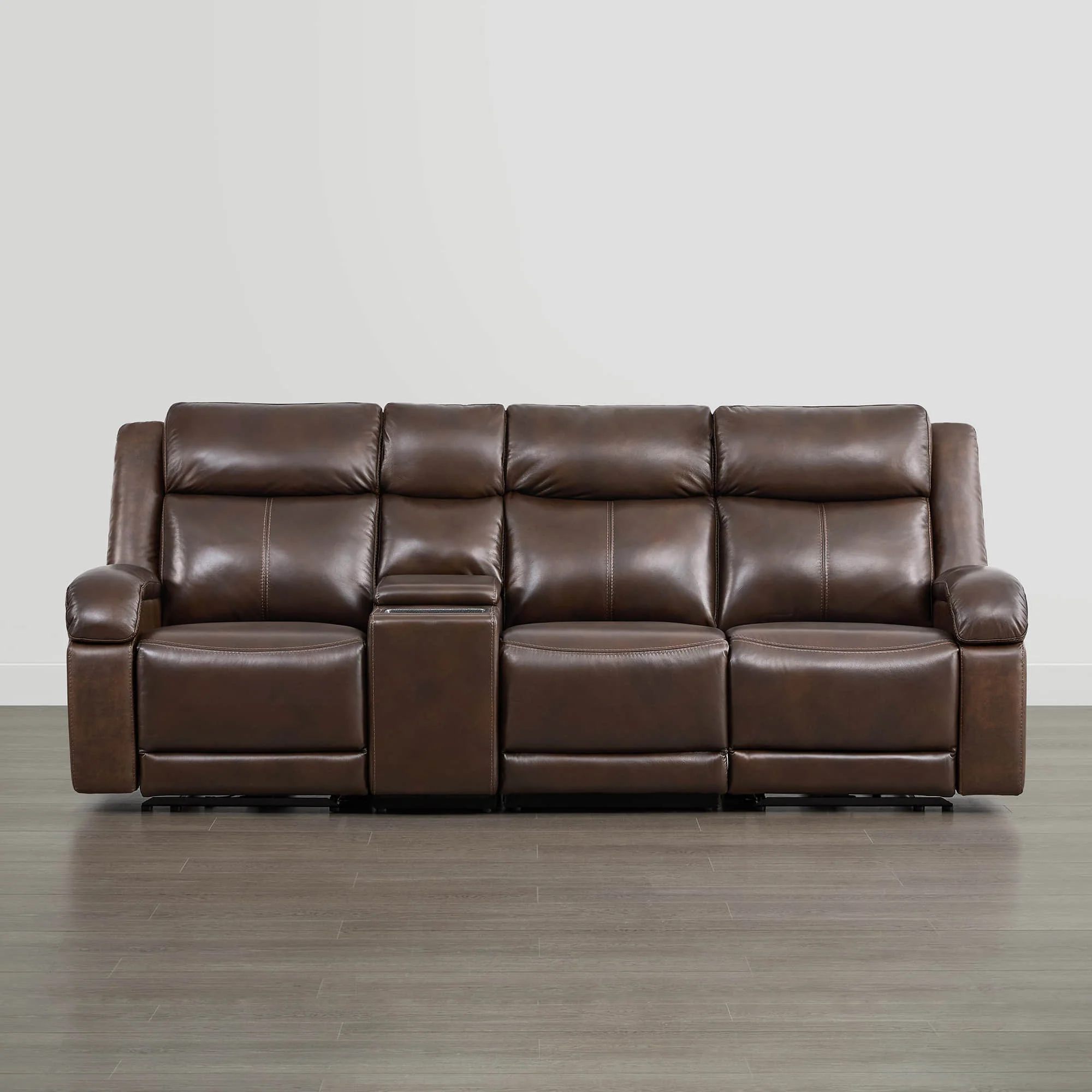 Isaac Genuine Leather Wall Hugger Power Reclining Sofa with Power Headrest - Image 55