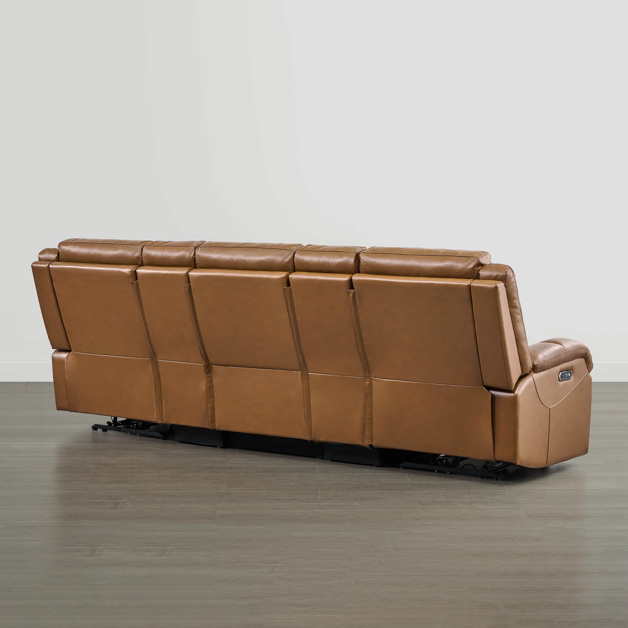 Isaac Genuine Leather Wall Hugger Power Reclining Sofa with Power Headrest - Image 61