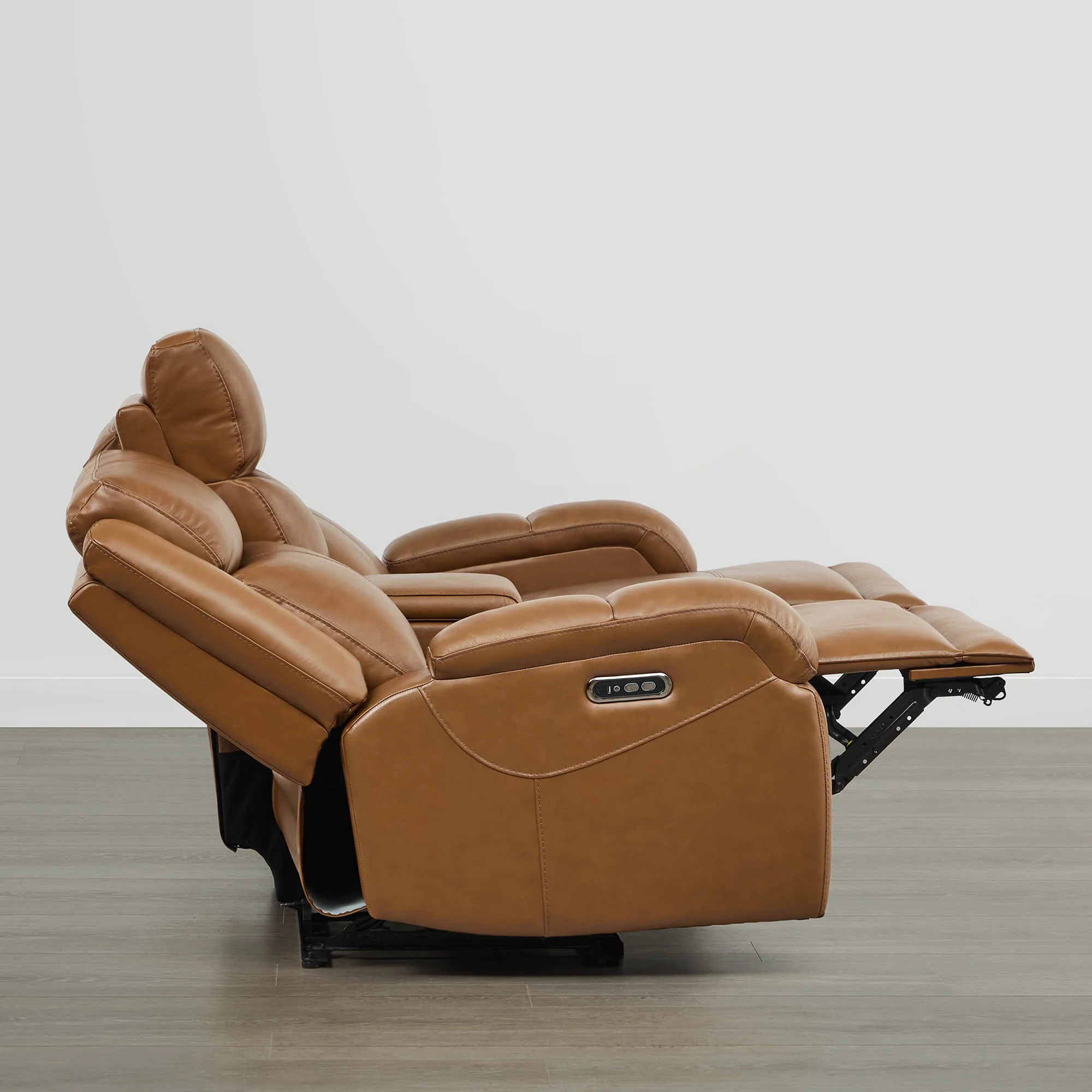 Isaac Genuine Leather Wall Hugger Power Reclining Sofa with Power Headrest - Image 68