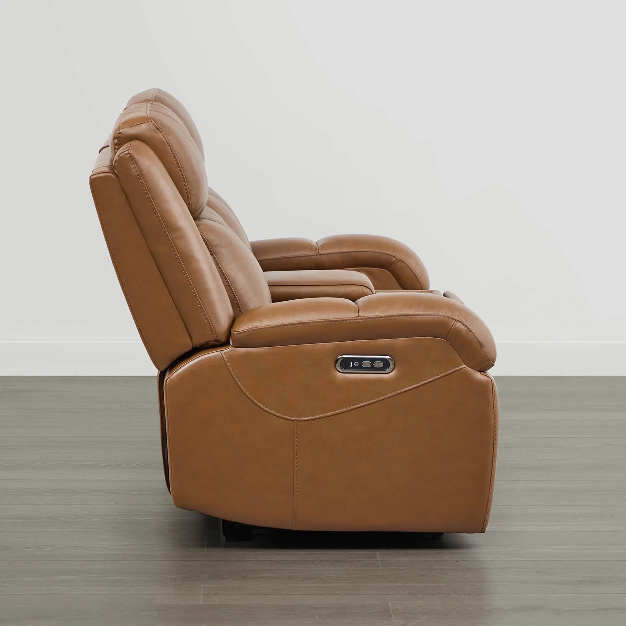 Isaac Genuine Leather Wall Hugger Power Reclining Sofa with Power Headrest - Image 69
