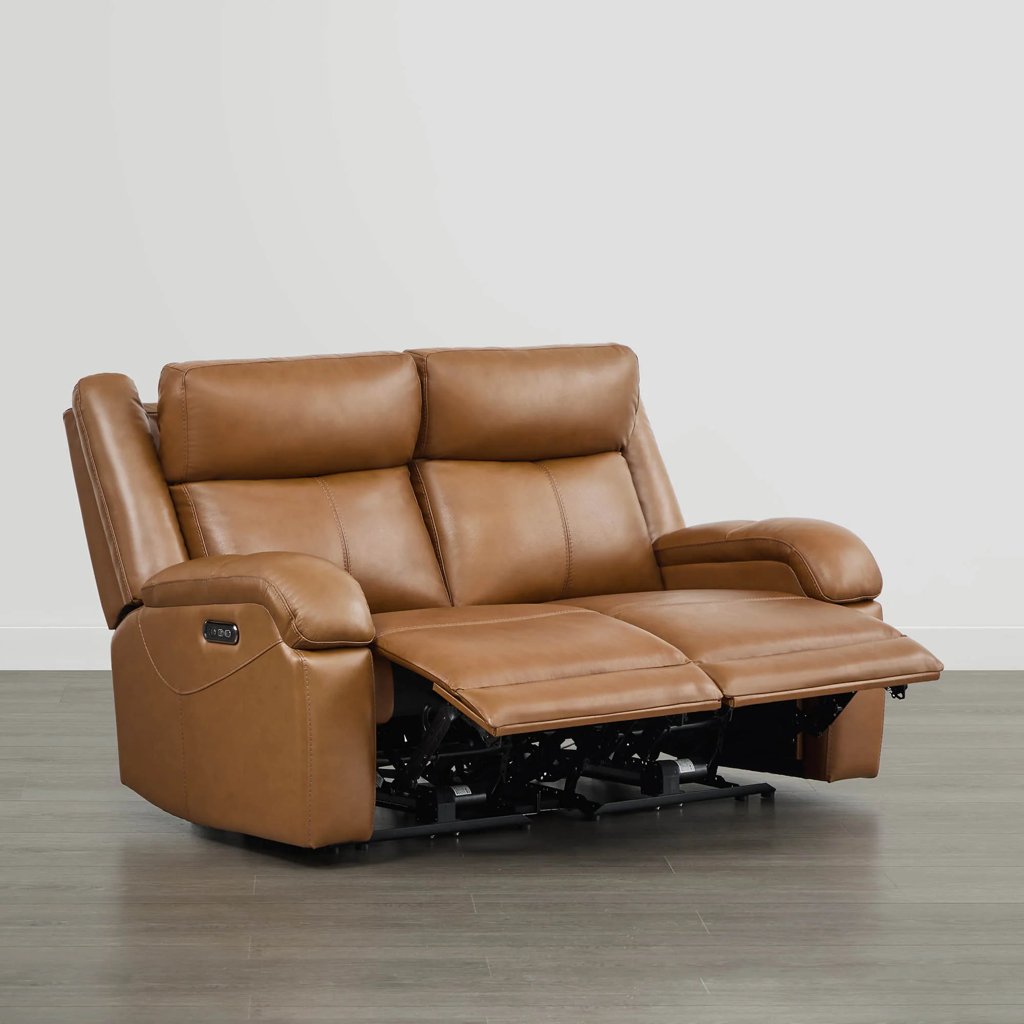 Isaac Genuine Leather Wall Hugger Power Reclining Sofa with Power Headrest - Image 84