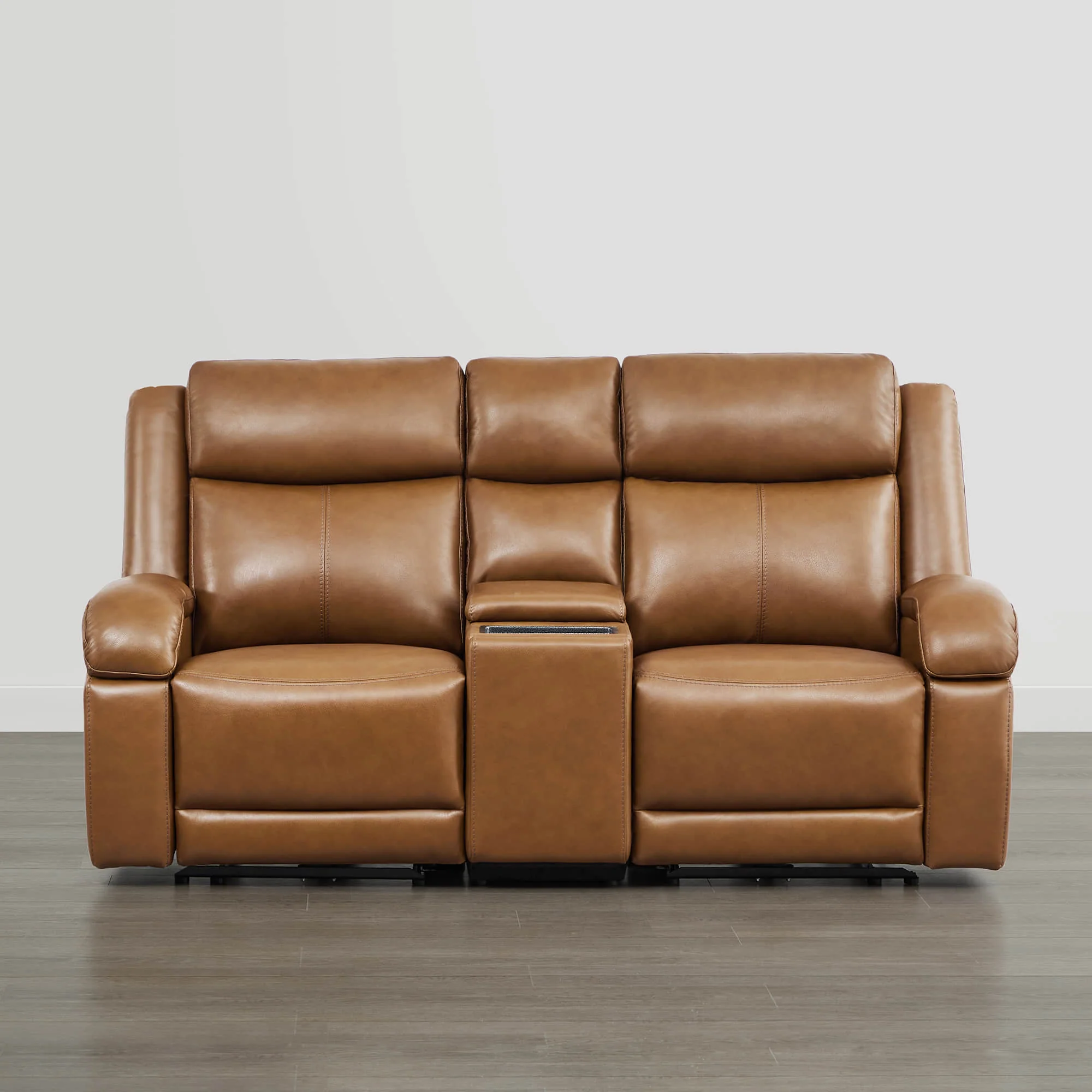 Isaac Genuine Leather Wall Hugger Power Reclining Sofa with Power Headrest - Image 87
