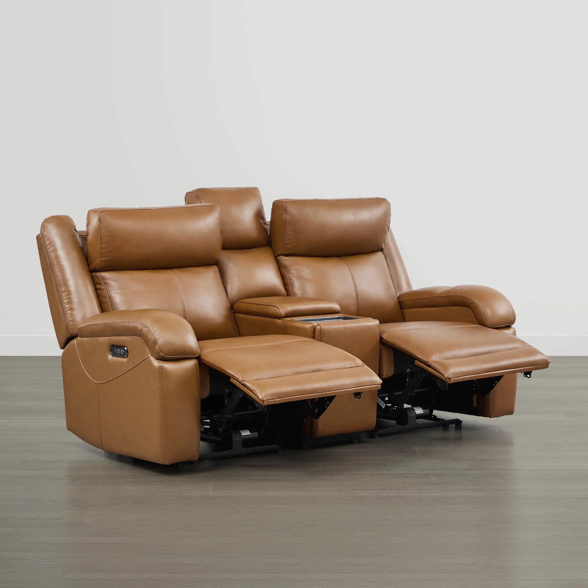 Isaac Genuine Leather Wall Hugger Power Reclining Sofa with Power Headrest - Image 92