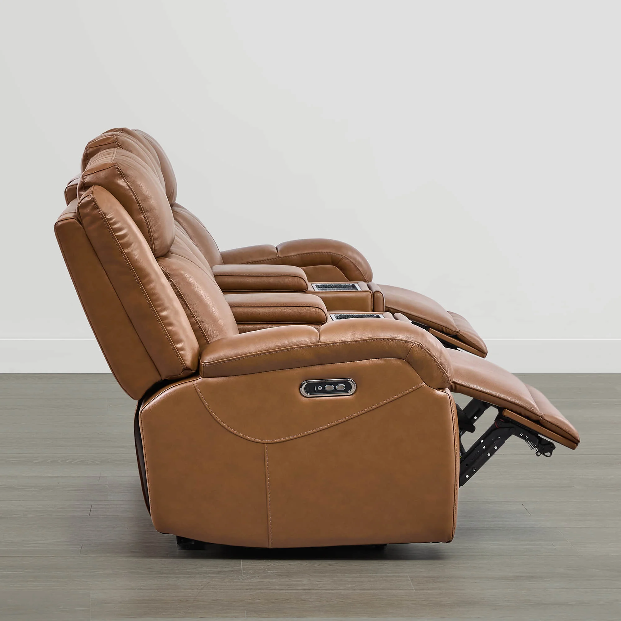 Isaac Genuine Leather Wall Hugger Power Reclining Sofa with Power Headrest - Image 96