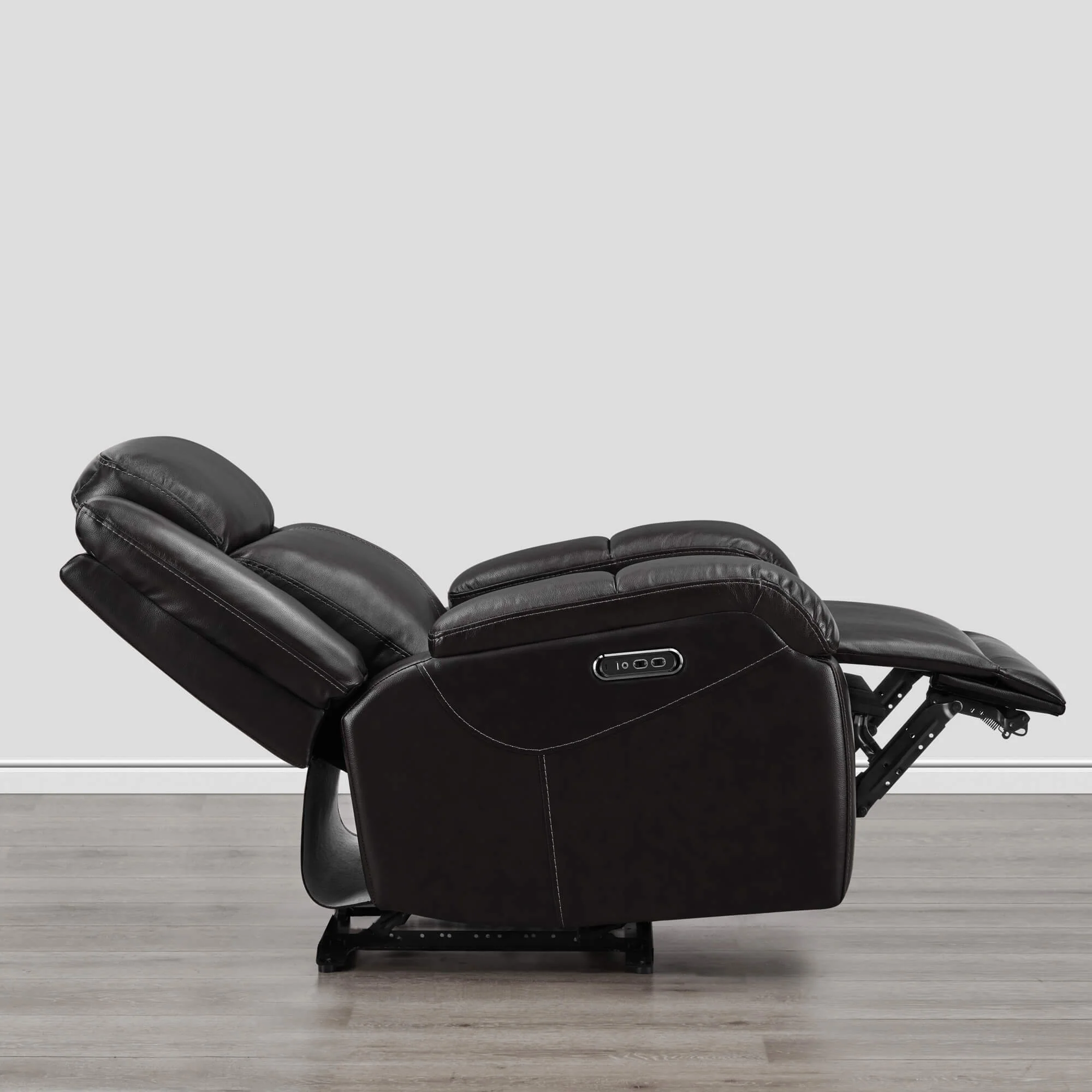 Isaac Genuine Leather Wall Hugger Power Recliner with Power Headrest - Image 122