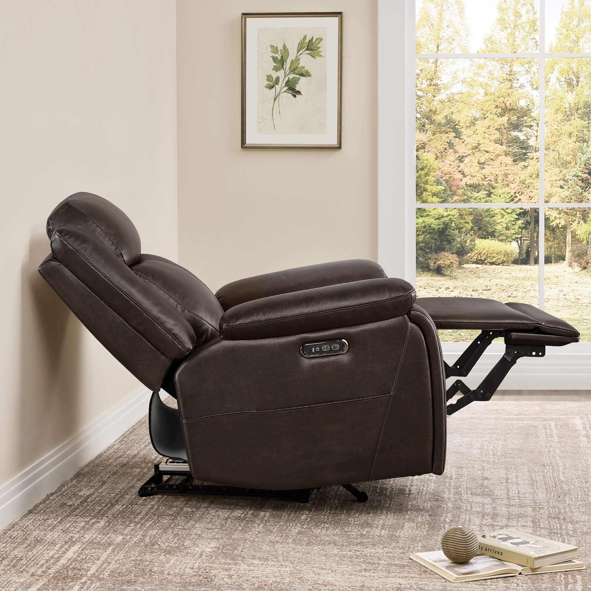 Isaac Zero Wall hugger Power Recliner with Cup Holder - Image 11