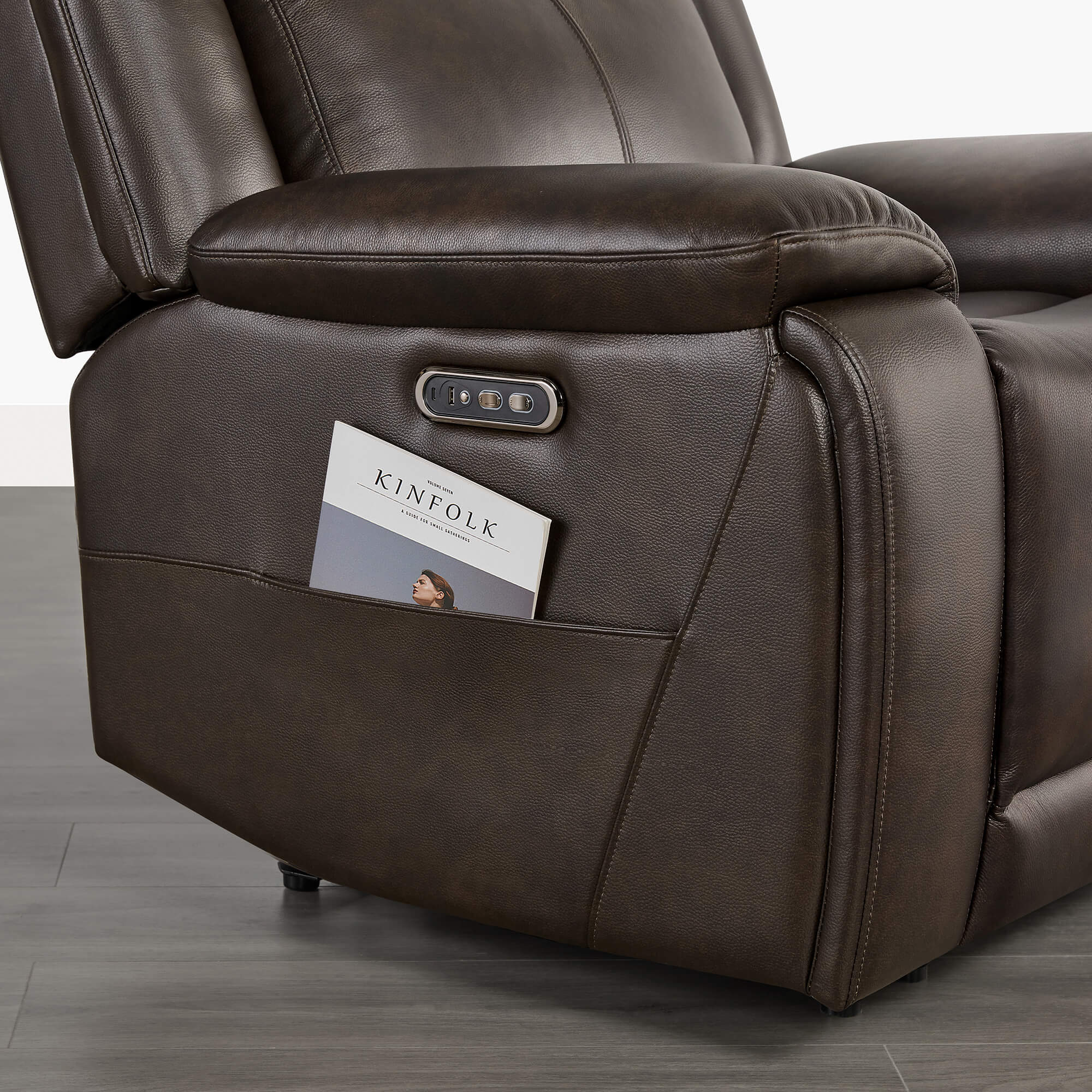 Isaac Zero Wall hugger Power Recliner with Cup Holder - Image 24