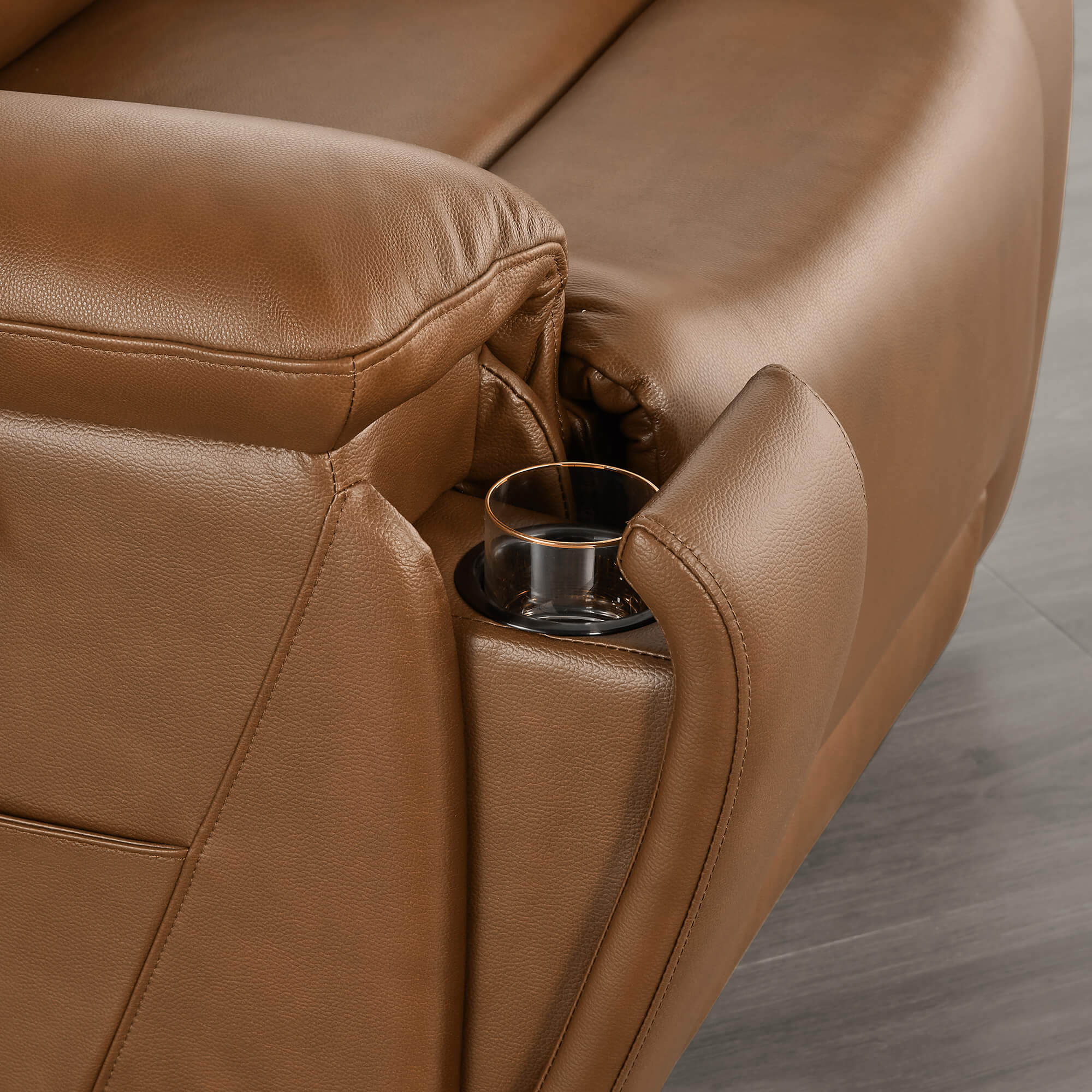 Isaac Zero Wall hugger Power Recliner with Cup Holder - Image 35