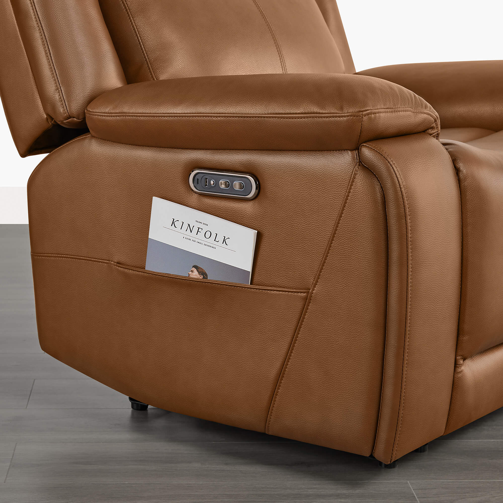 Isaac Zero Wall hugger Power Recliner with Cup Holder - Image 37