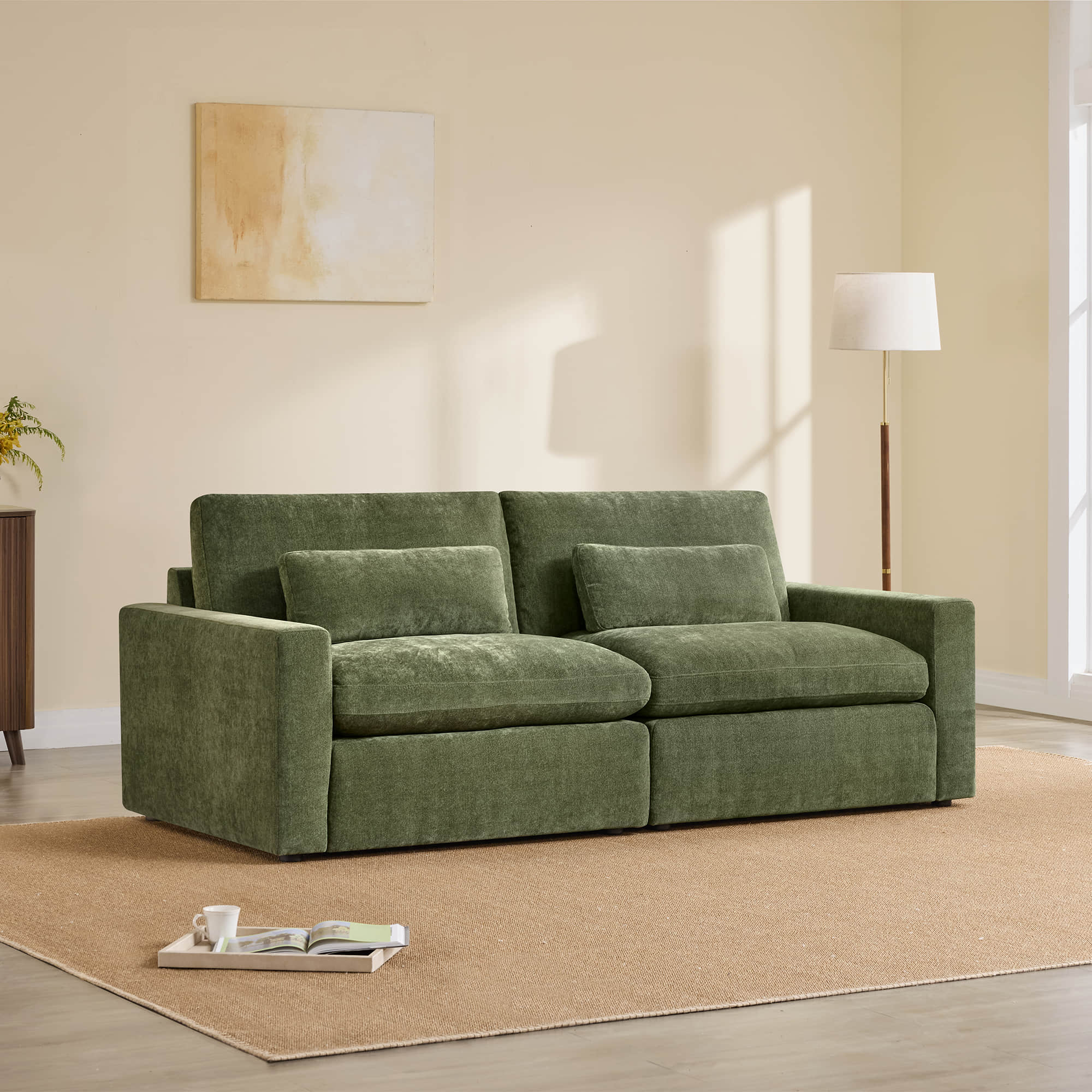 Ivy 2-Seat Performance Fabric Modular Sofa - Image 4
