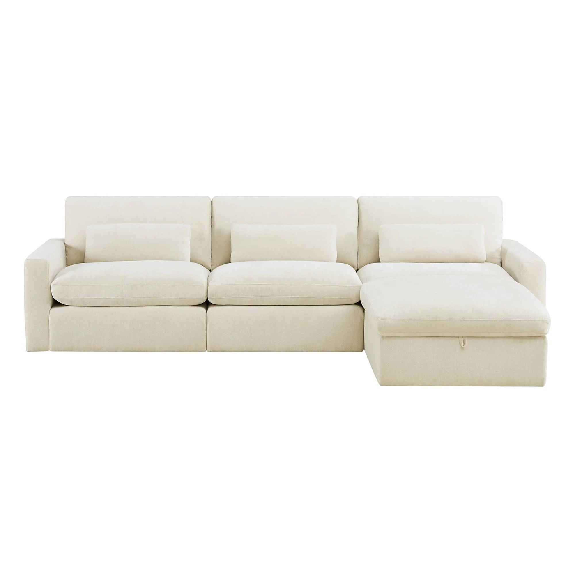 Ivy 4-Seat Performance Fabric Modular Sectional Sofa - Image 17
