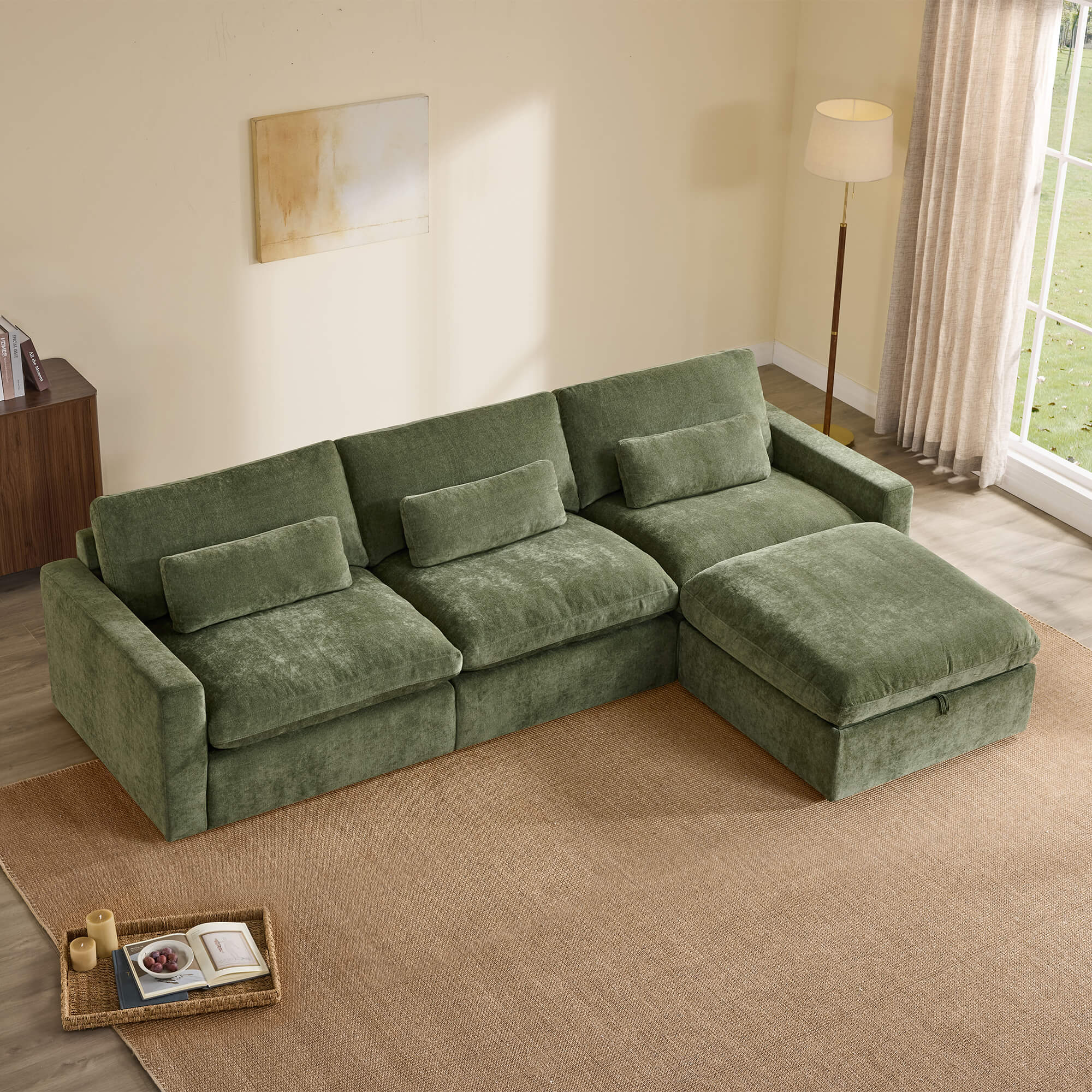 Ivy 4-Seat Performance Fabric Modular Sectional Sofa - Image 41