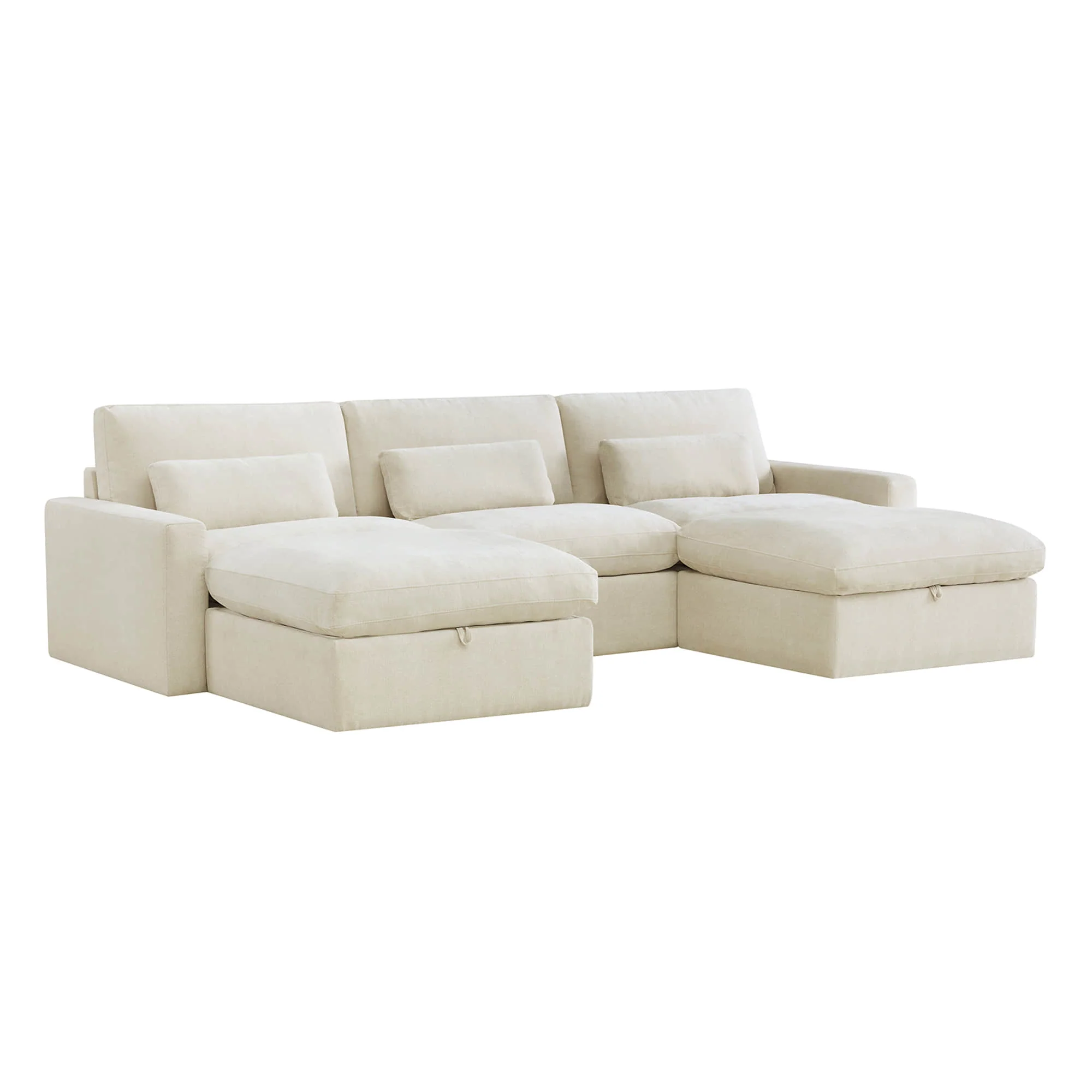 Ivy 5-Seat Performance Fabric Modular Sectional Sofa with Storage Ottoman - Image 15