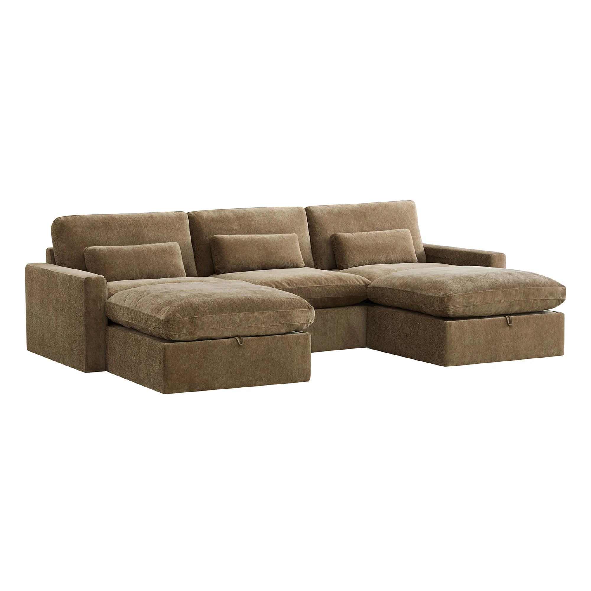 Ivy 5-Seat Performance Fabric Modular Sectional Sofa with Storage Ottoman - Image 19
