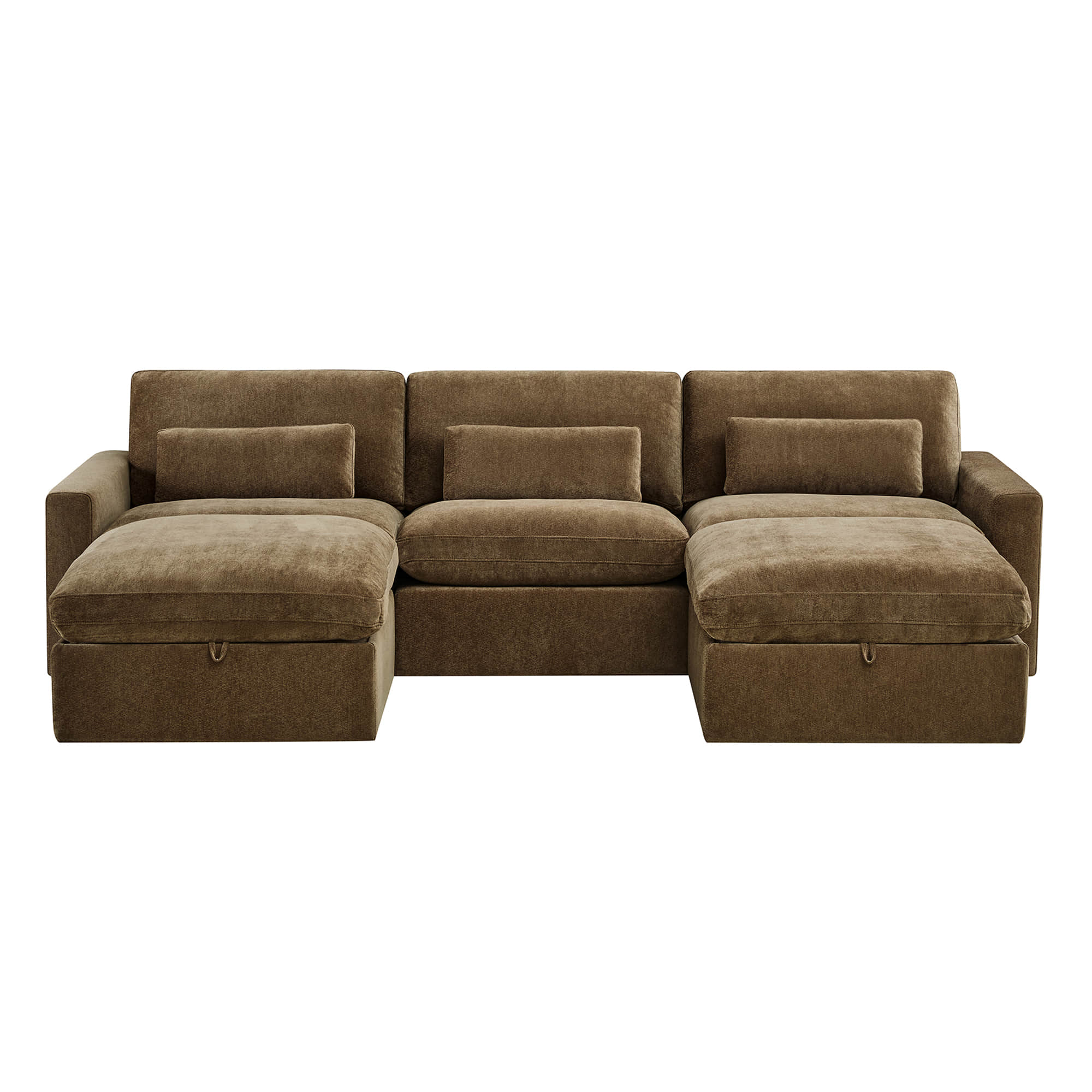 Ivy 5-Seat Performance Fabric Modular Sectional Sofa with Storage Ottoman - Image 21