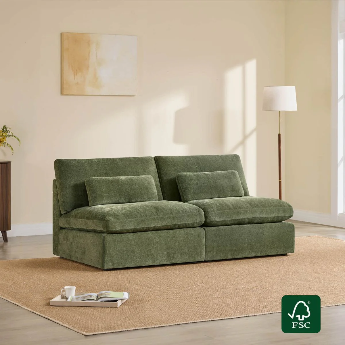 Ivy Modular Armless Chair/2-Seat Armless Sofa - Image 2