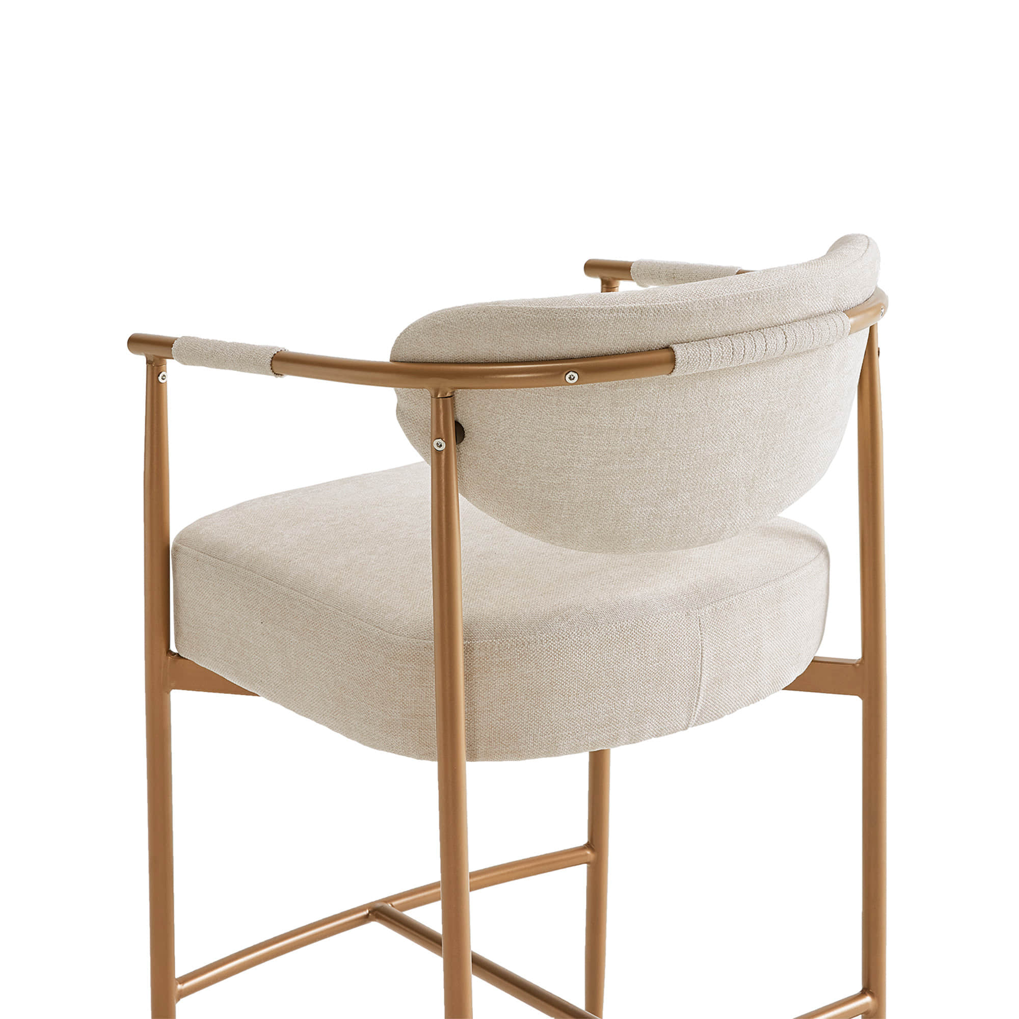 Jade Modern Curved Hand-Woven Counter Stool - Image 22